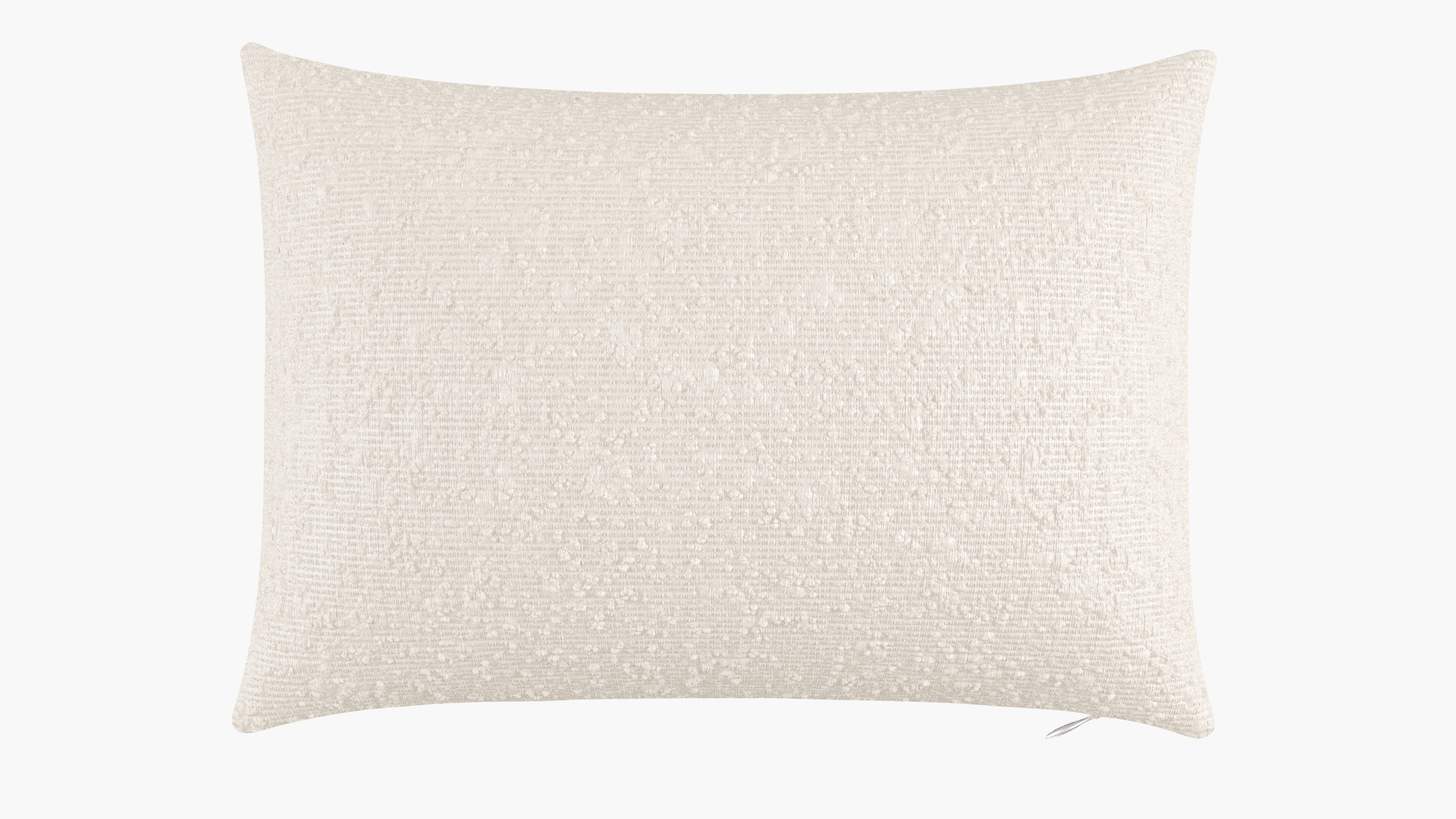 Throw Pillow 14" x 20", Snow Boucle, 14" x 20" - The Inside
