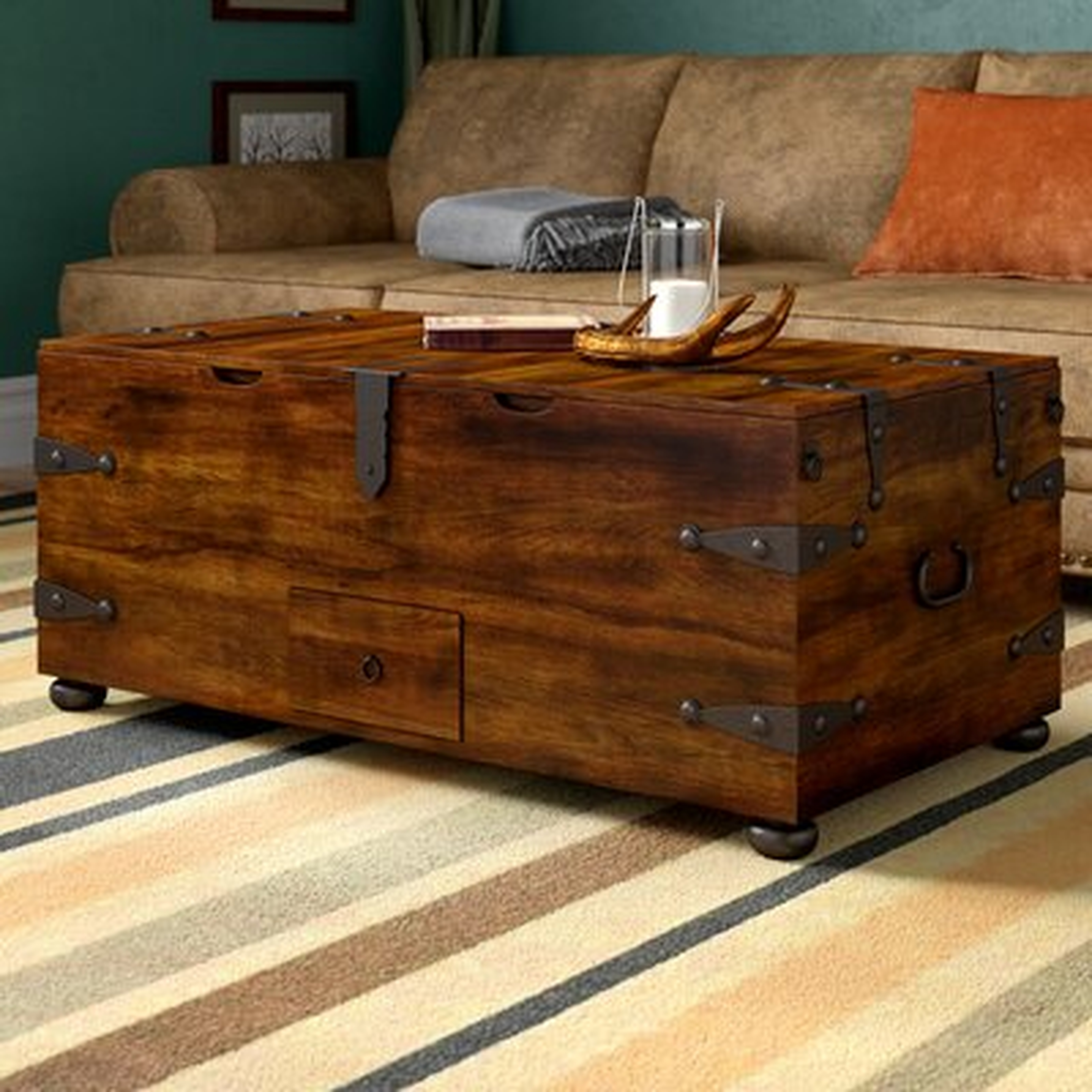 Castrejon Solid Wood Lift Top Coffee Table with Storage - Wayfair