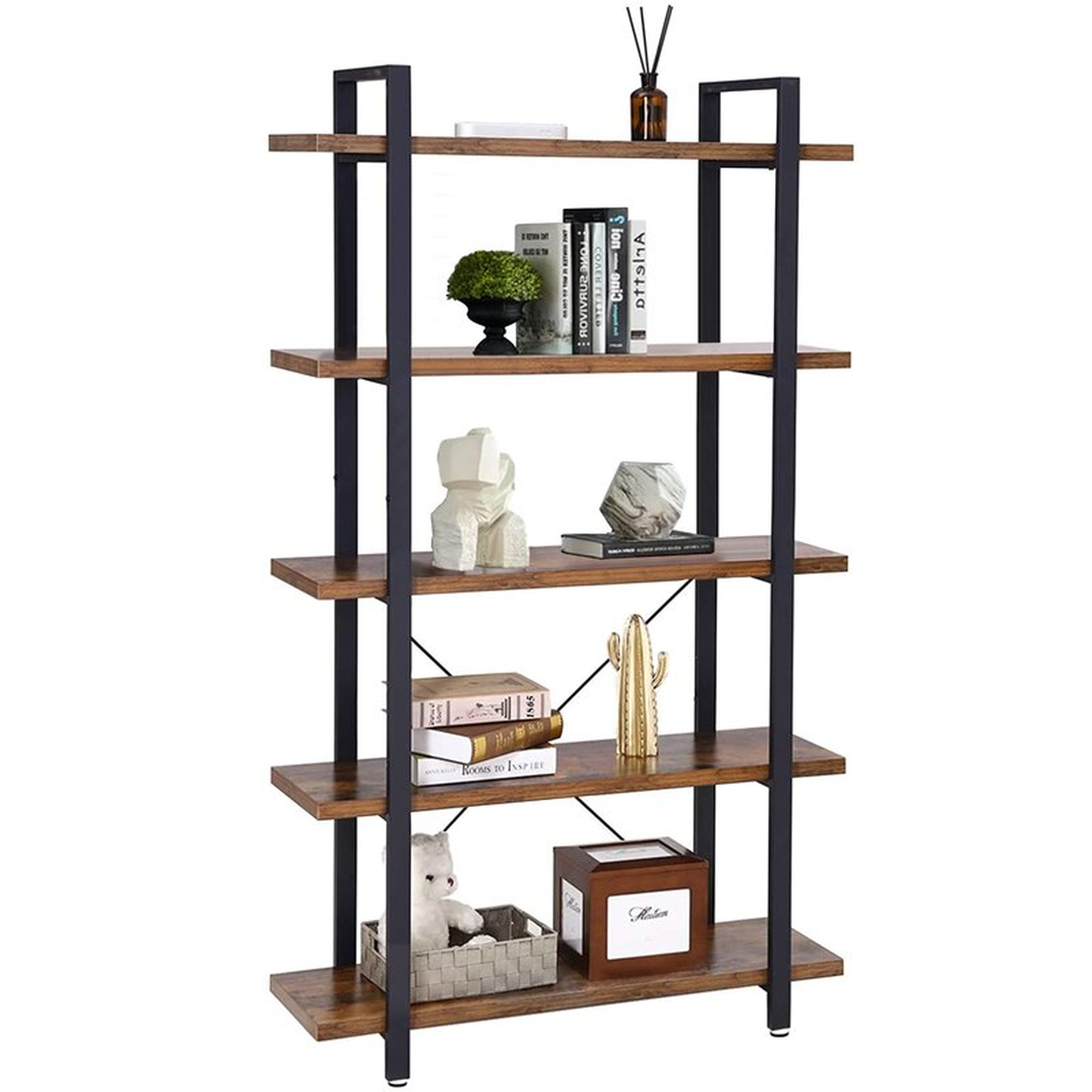 Carranza Steel Etagere Bookcase - Wayfair