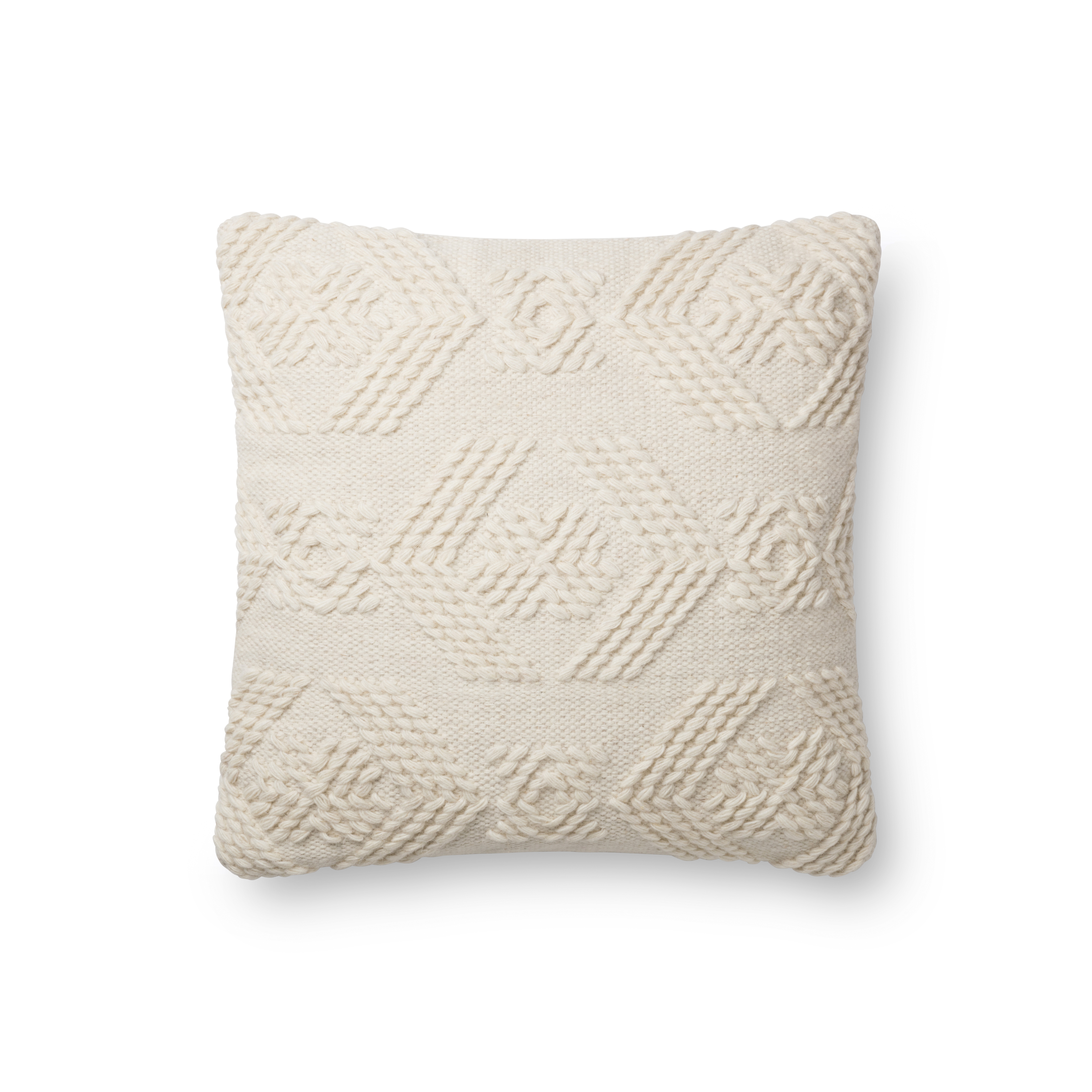 Magnolia Home by Joanna Gaines PILLOWS P1105 IVORY / IVORY 13" x 35" Cover Only - Loloi Rugs