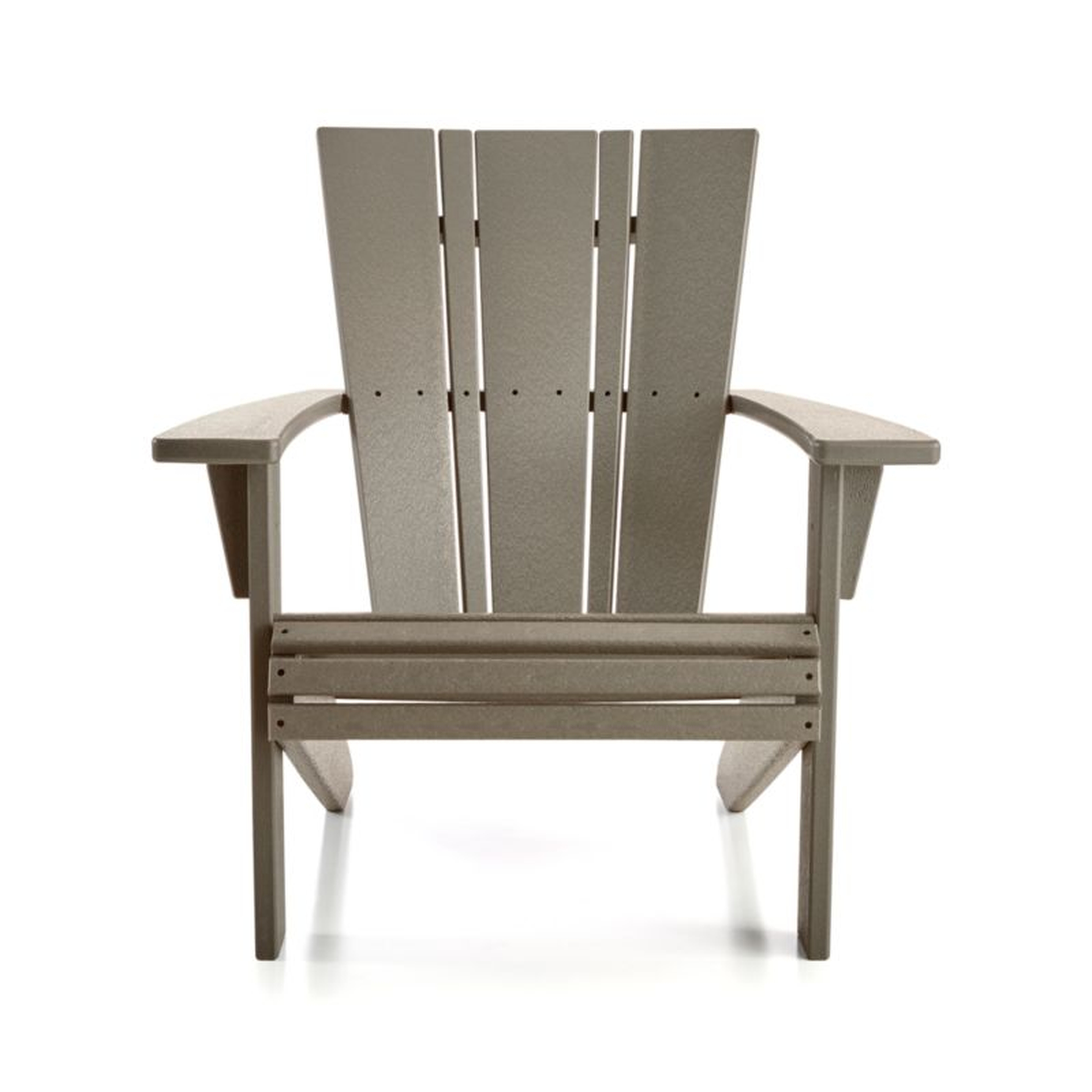 Vista II Slate Grey Outdoor Adirondack Chair by POLYWOOD® - Crate and Barrel