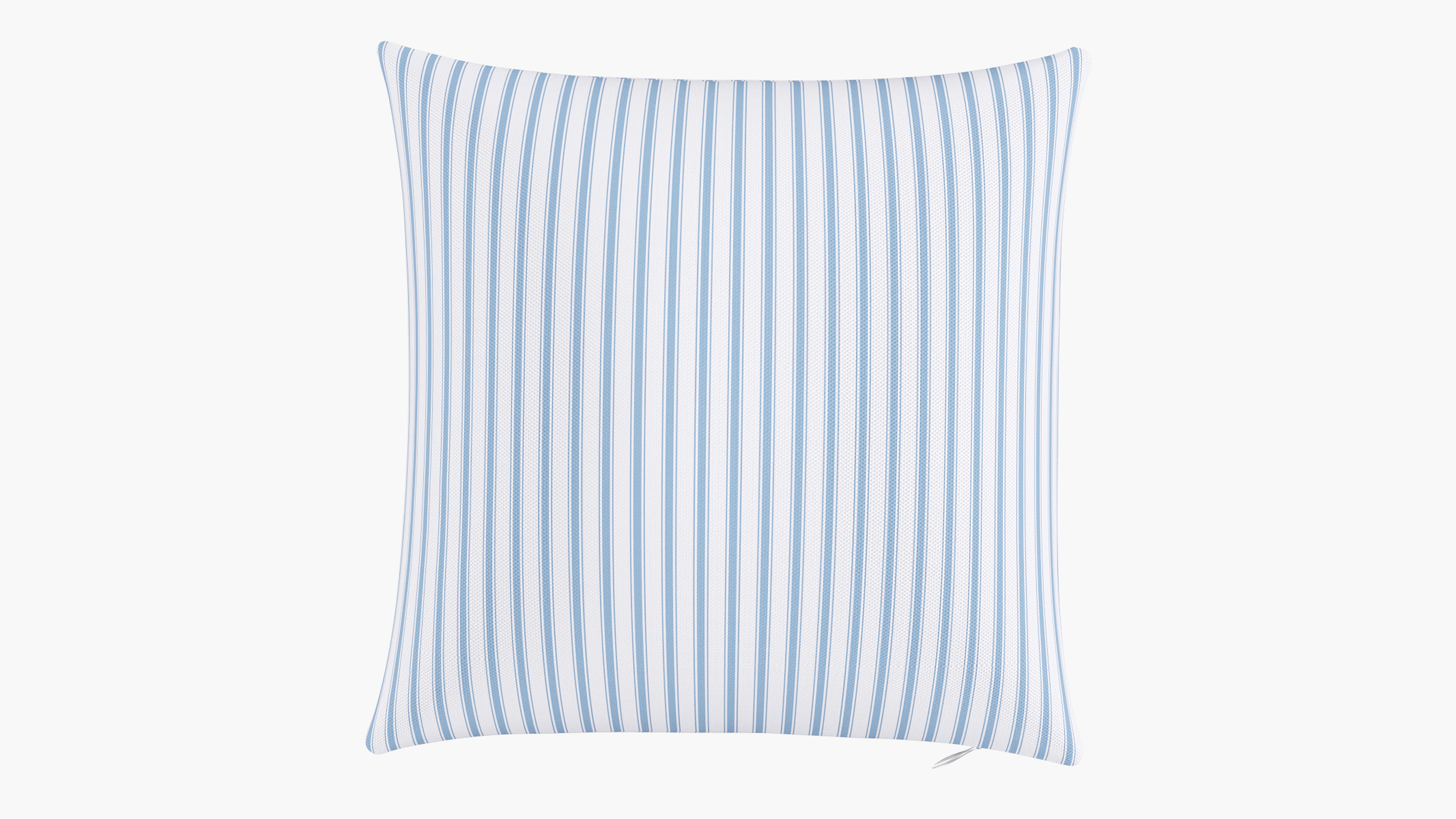 Throw Pillow 16", Cornflower Classic Ticking Stripe, 16" x 16" - The Inside