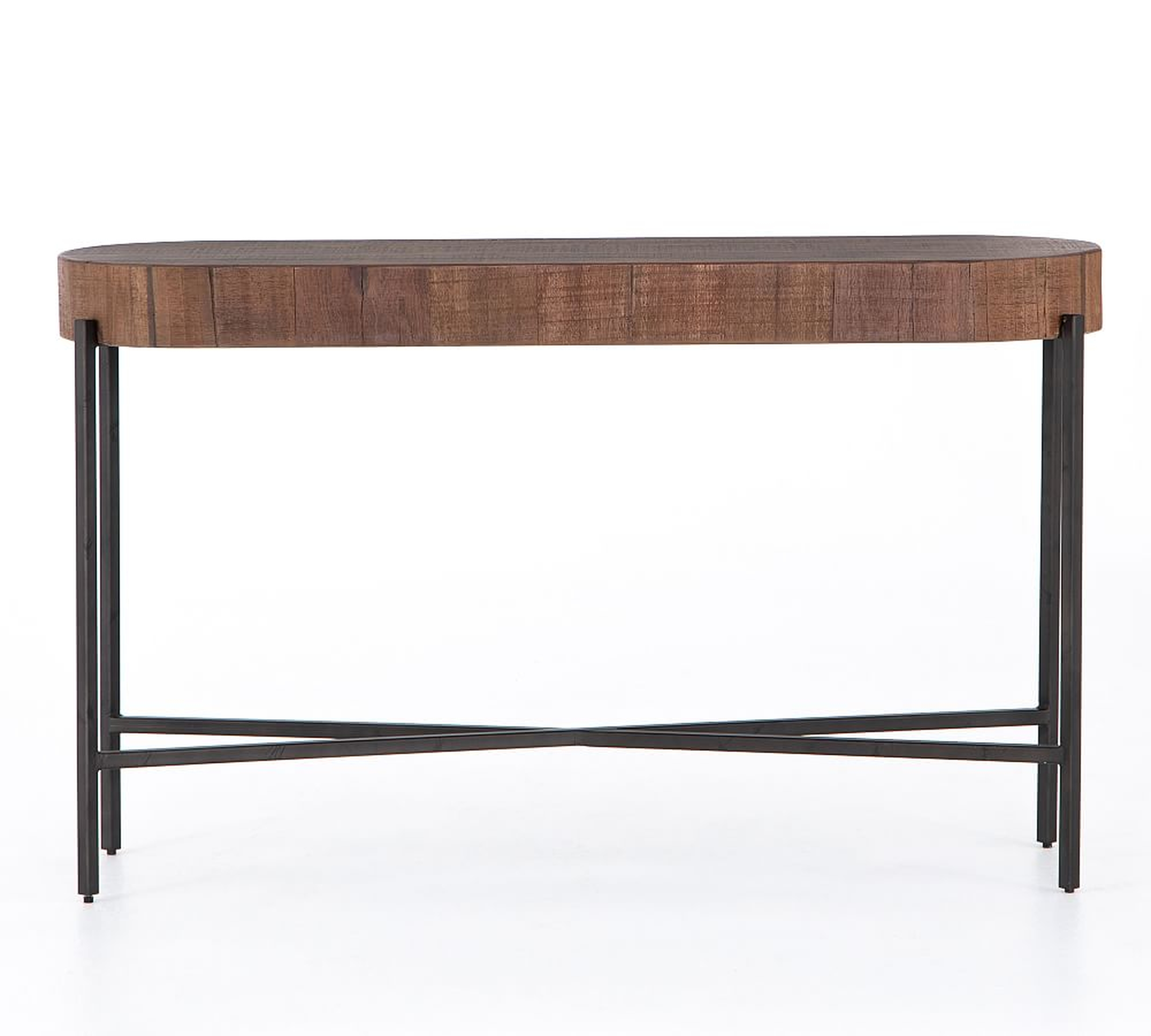 Fargo Wood Console Table, Natural Brown - Pottery Barn