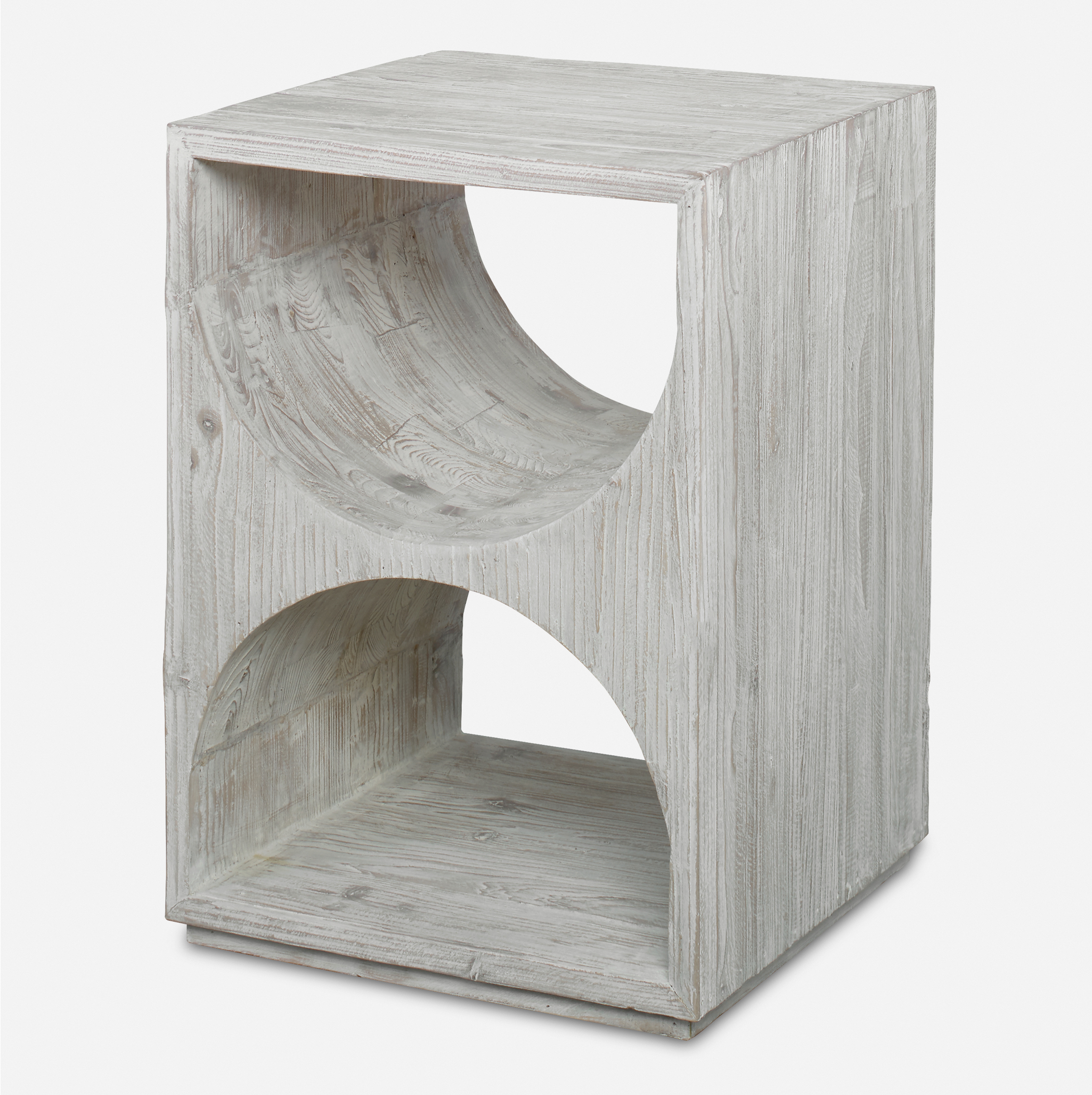 Hans White Side Table - Uttermost