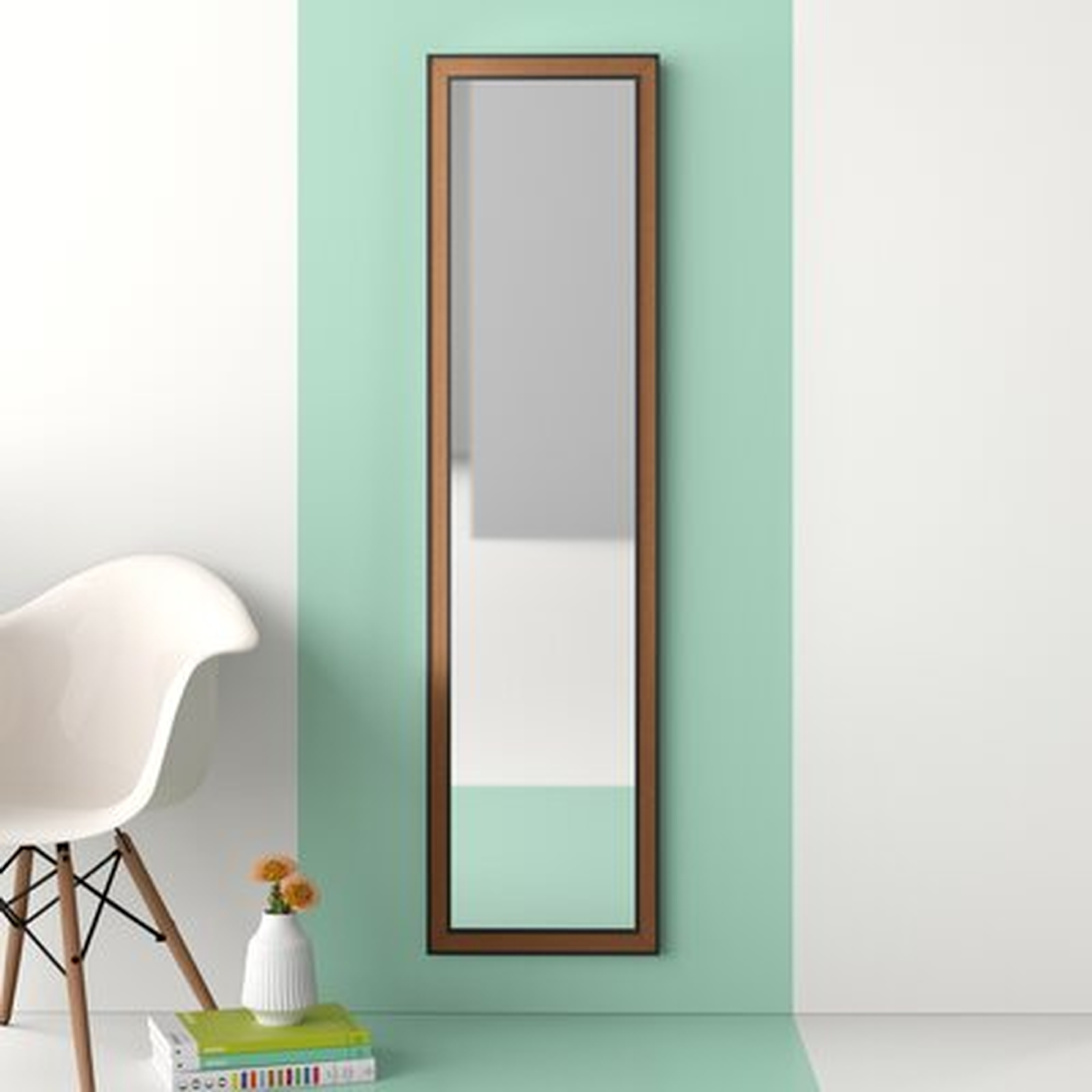Djanira Modern & Contemporary Over-the-Door with Cork Surround Full Length Mirror - Wayfair