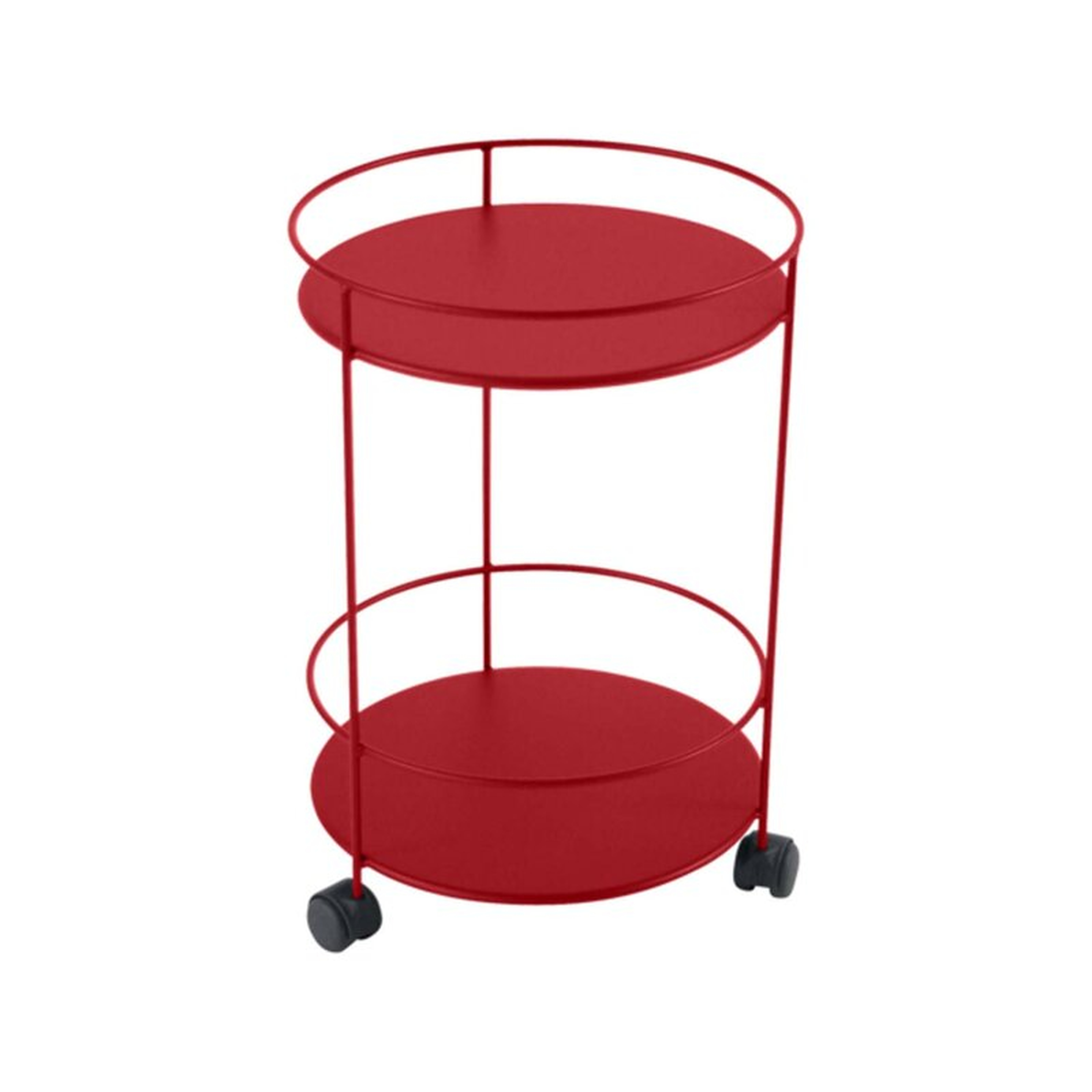 Fermob Guinguette Steel Side Table Color: Poppy Red - Perigold