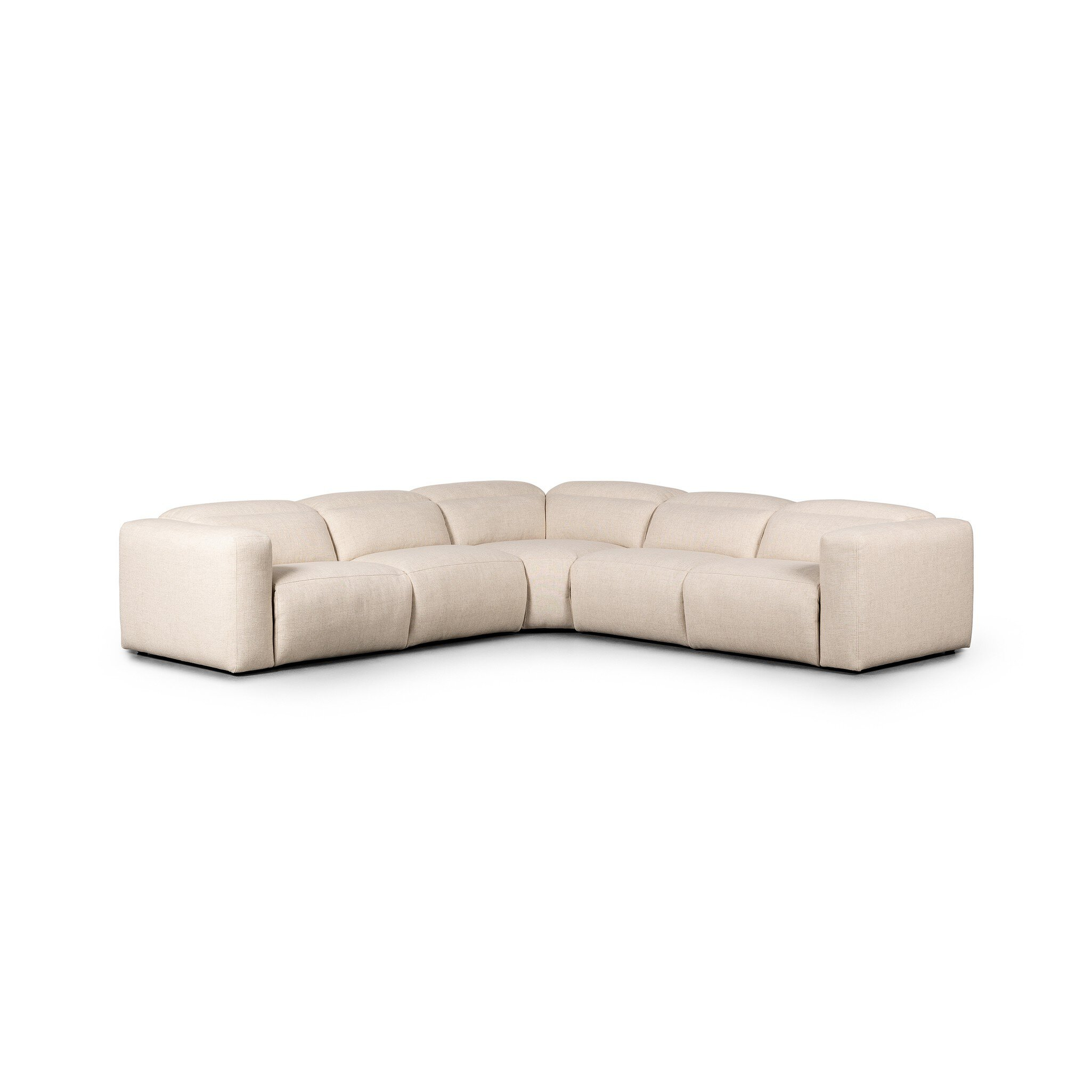 Radley Power Recliner 5-Piece Sectional - Antigo Natural - Four Hands
