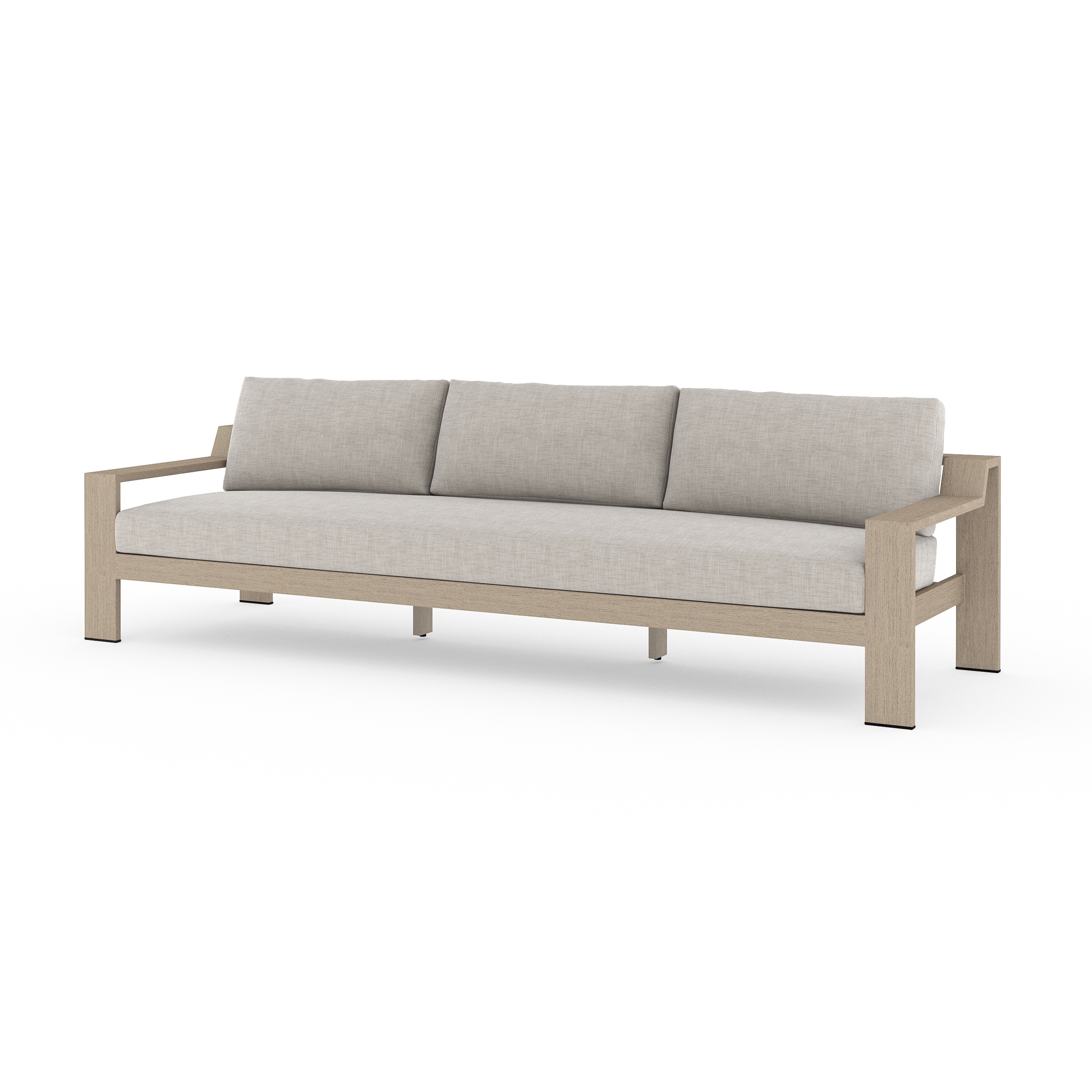 Monterey Outdoor Sofa-106"-Brown/Stone G - Four Hands