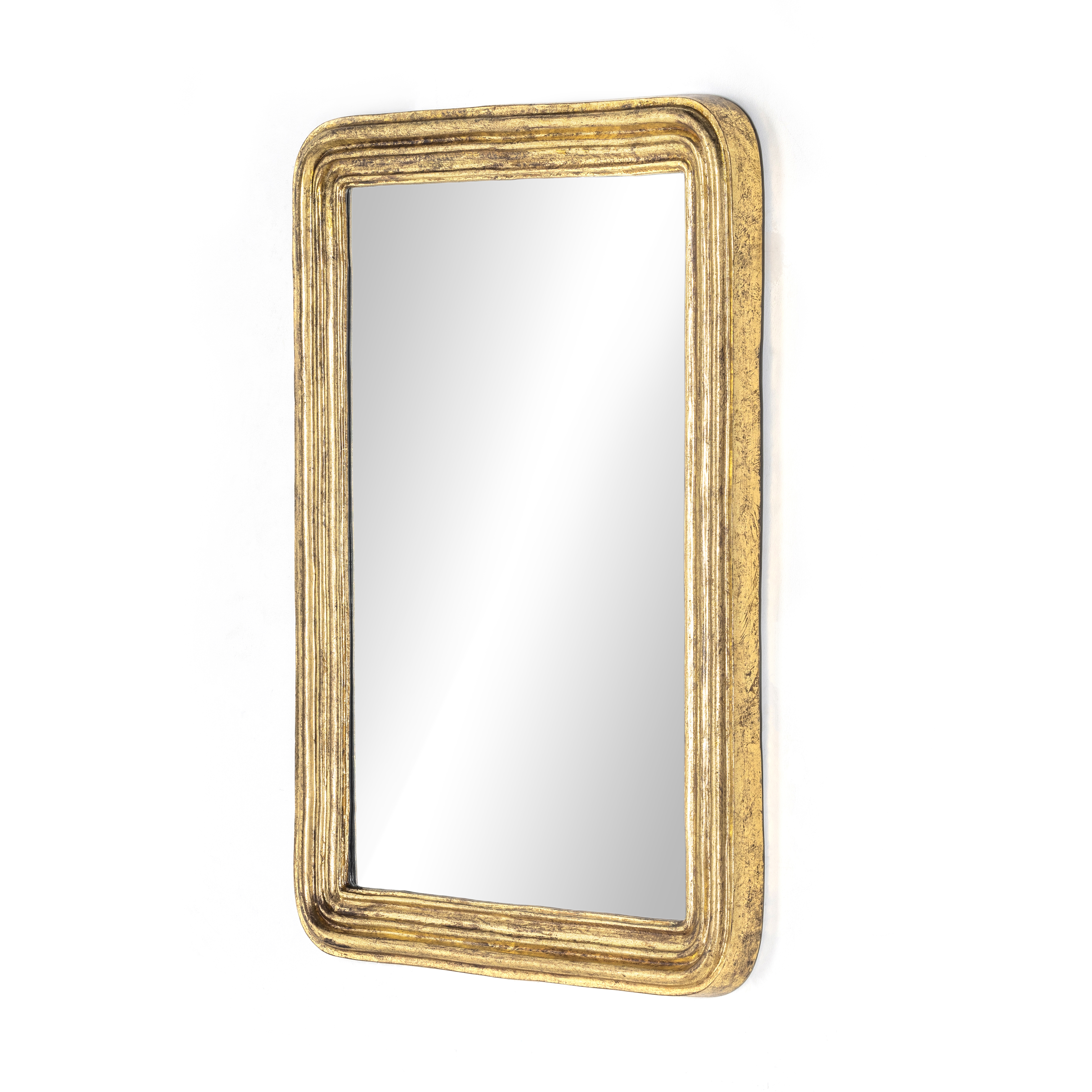 Vintage Louis Mirror-Antiqued Gold Leaf - Four Hands