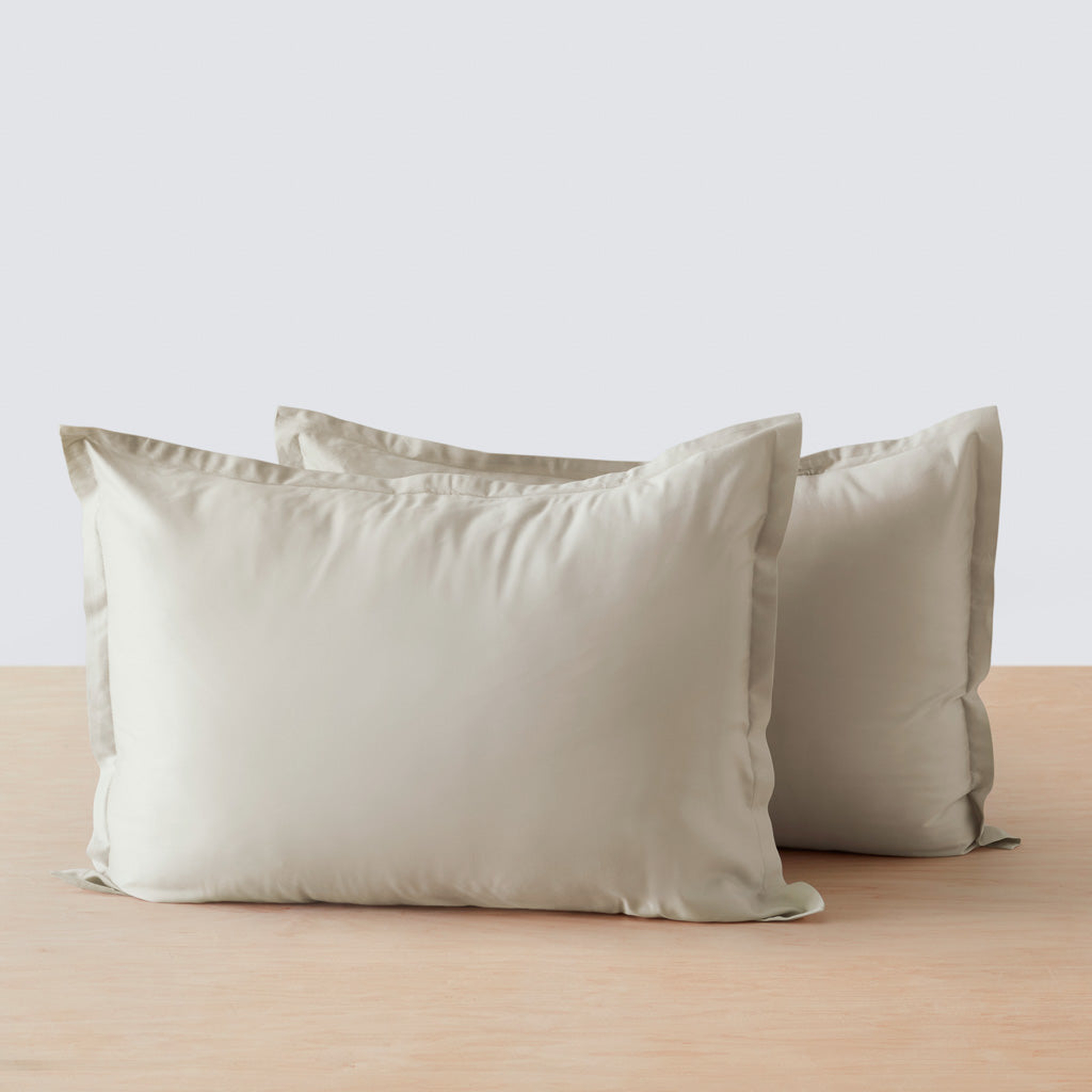 The Citizenry Organic Resort Cotton Shams | Standard | Solid Sand - The Citizenry