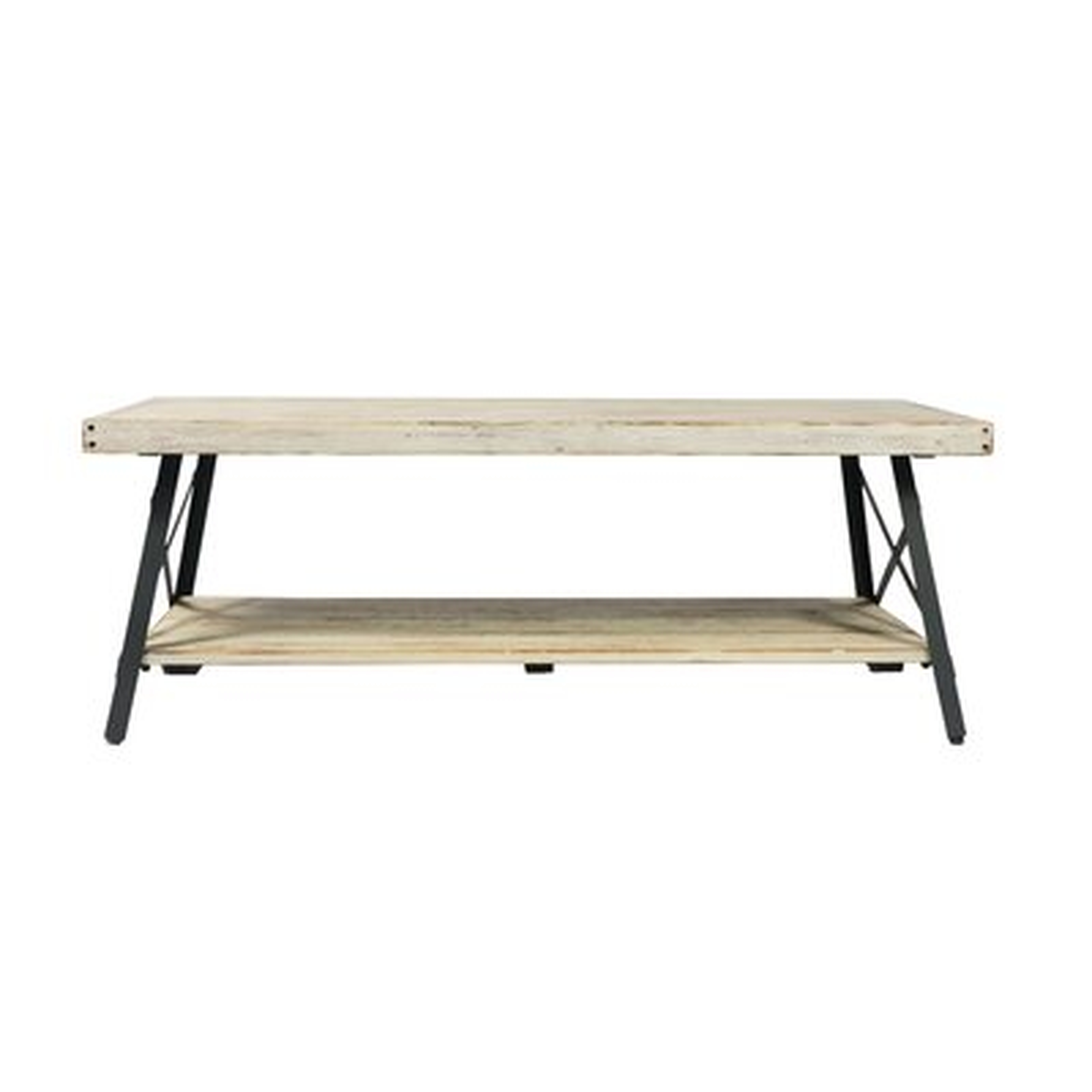 Kinsella Solid Wood 4 Legs 1 Table with Storage - Wayfair