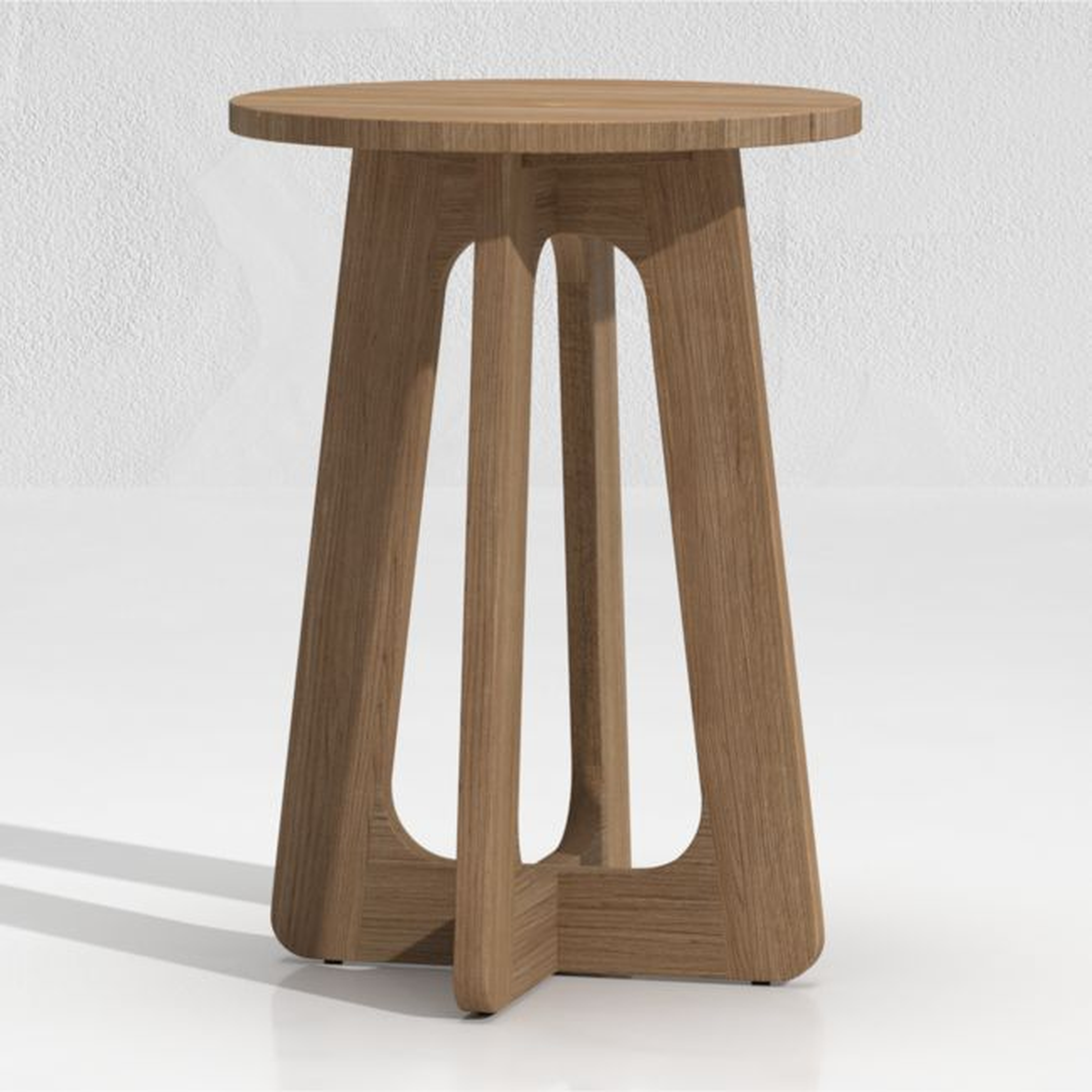 Ekland Tall Teak Nesting Table - Crate and Barrel
