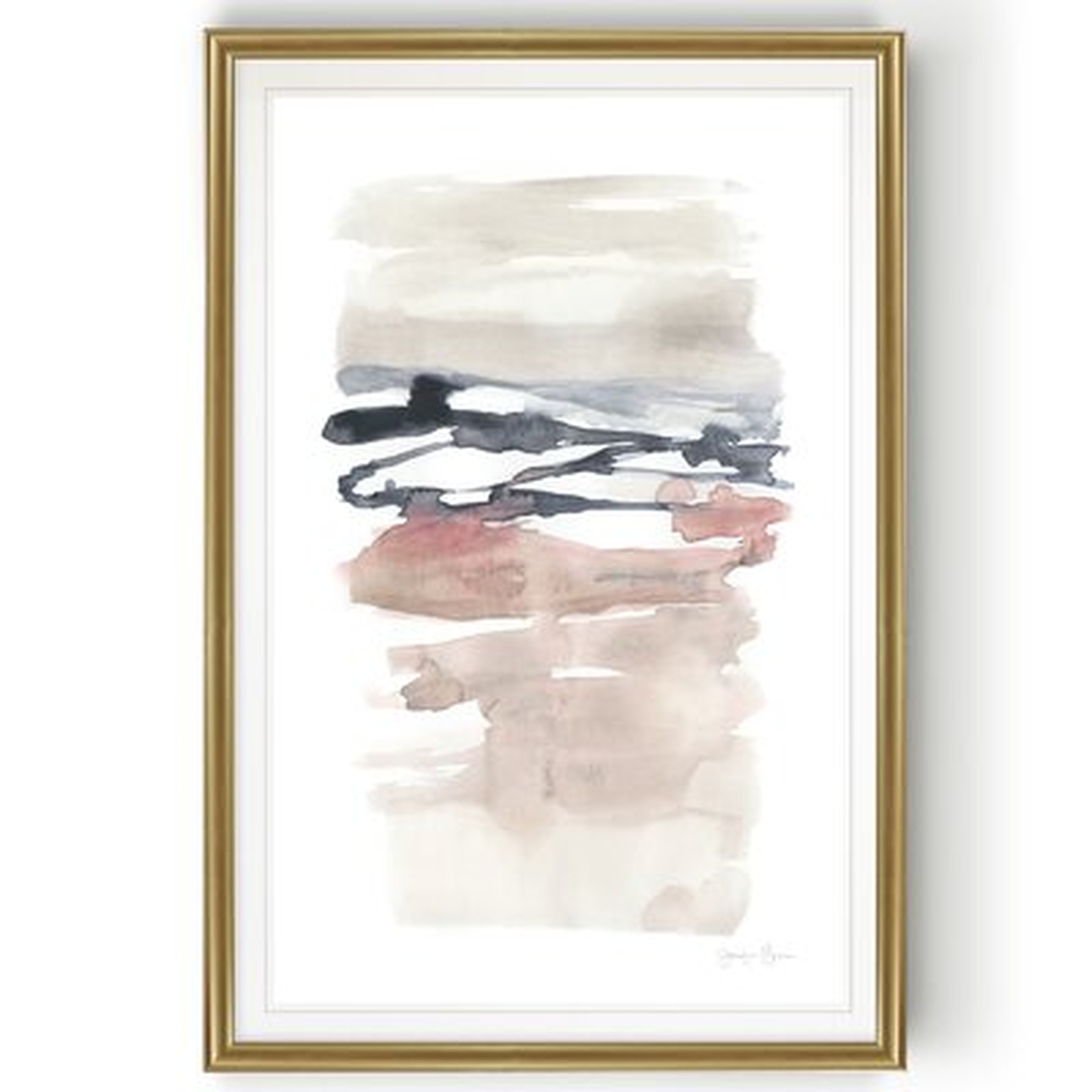 'Tiered Horizon Line II' - Painting Print on Canvas - Wayfair