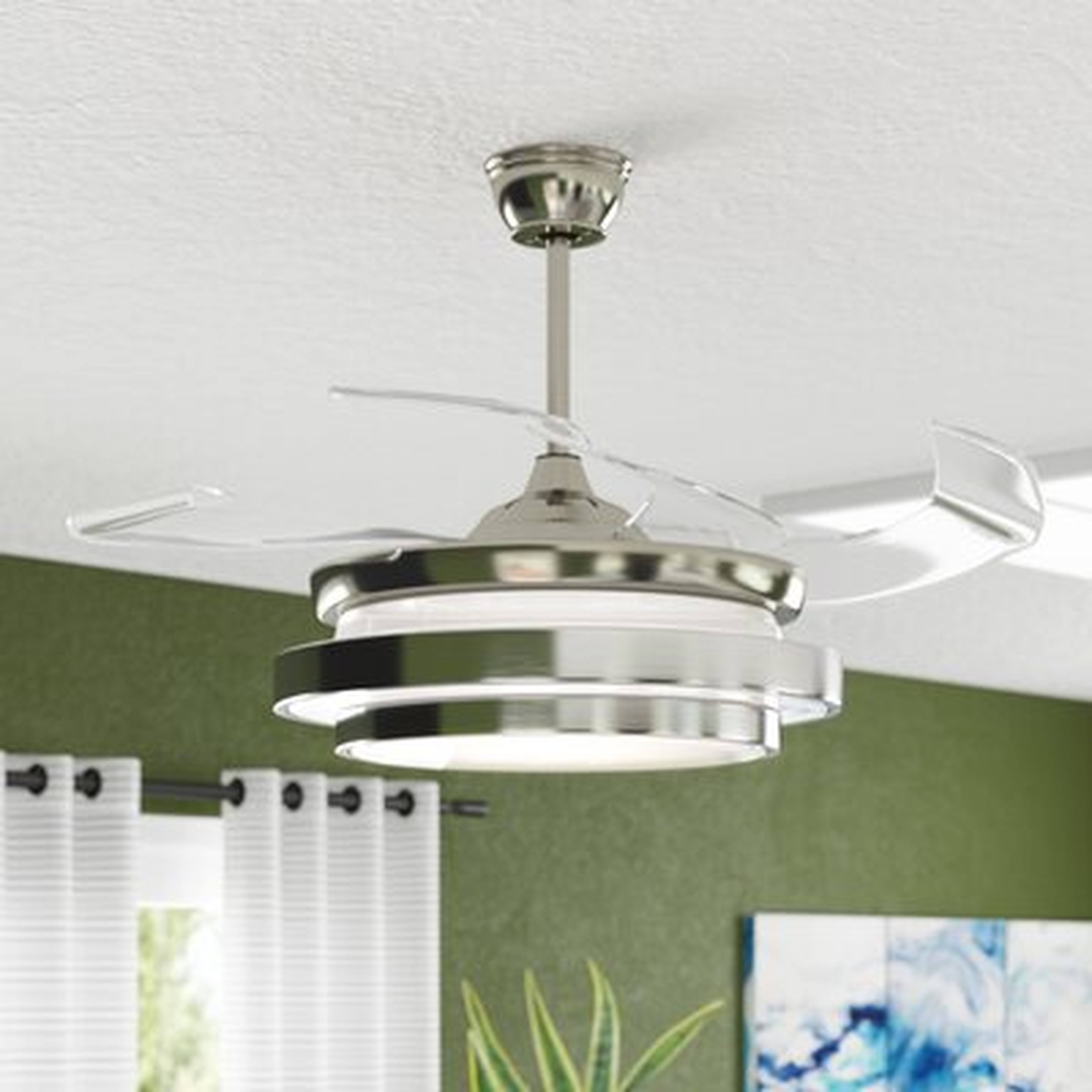 Aadvik 3 - Blade LED Ceiling Fan with Remote Control and Light Kit Included - Wayfair