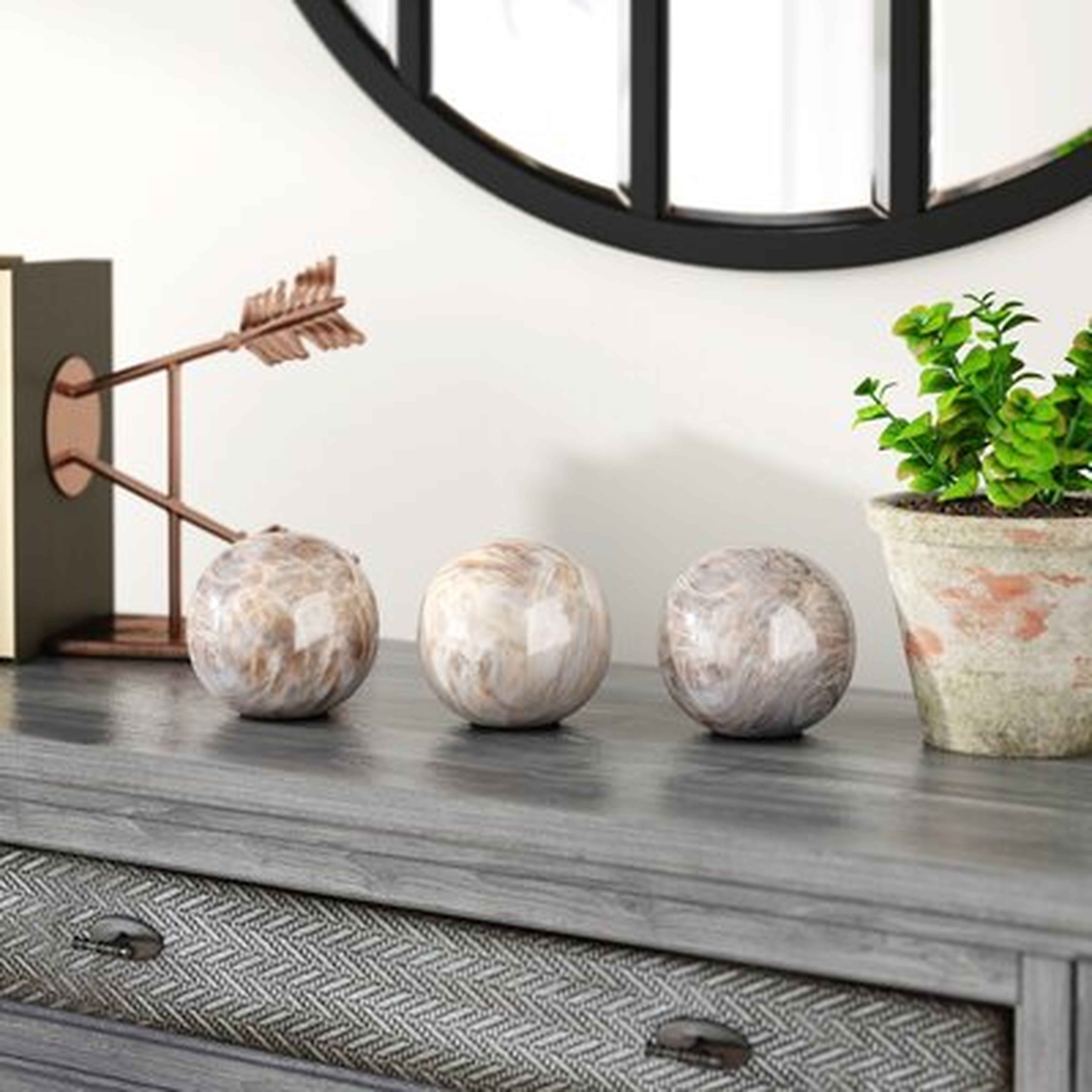 Gribble Geometric & Shapes Figurine / Sculpture (Set of 3) - Wayfair