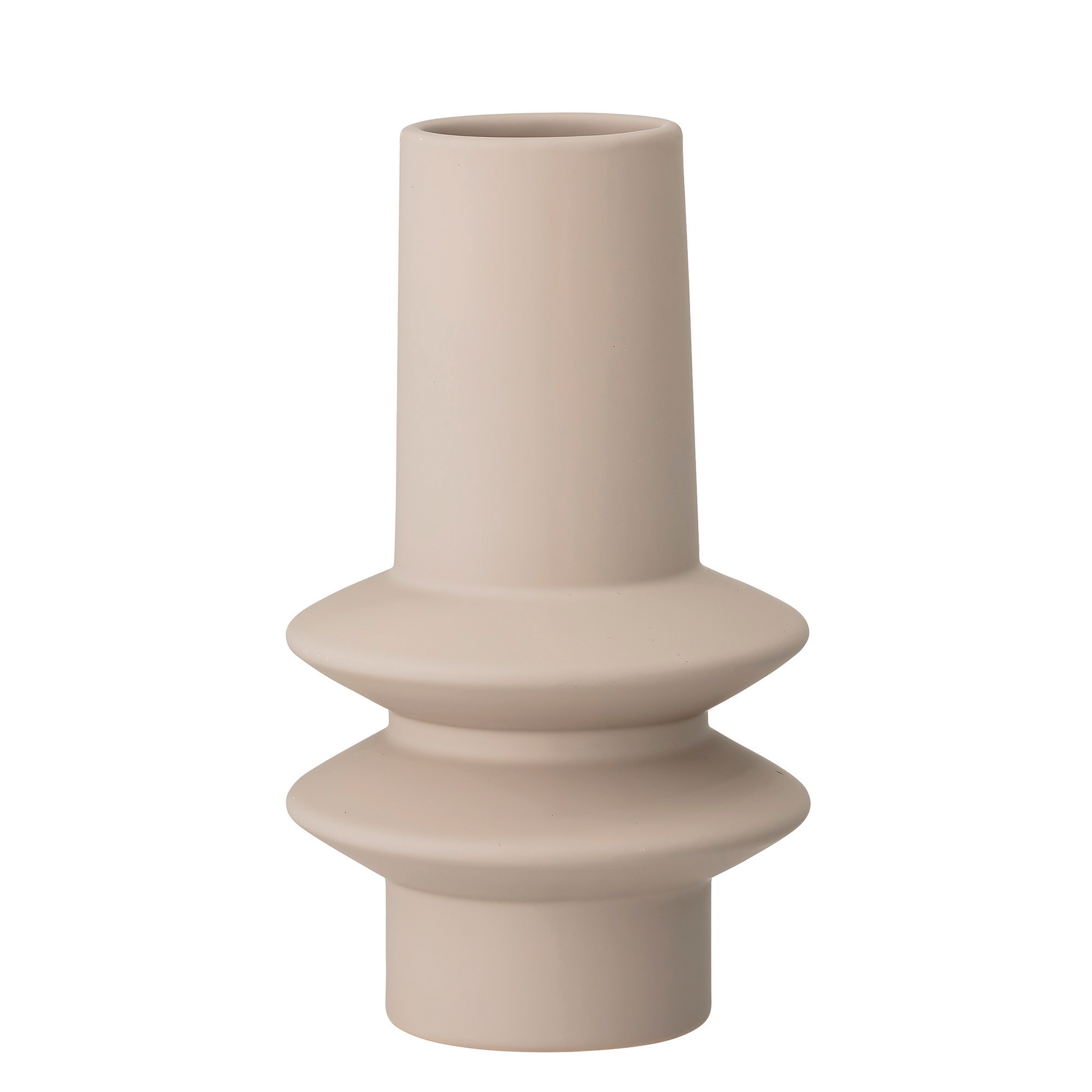 Ivory Latex Glaze Stoneware Vase - Bloomingville
