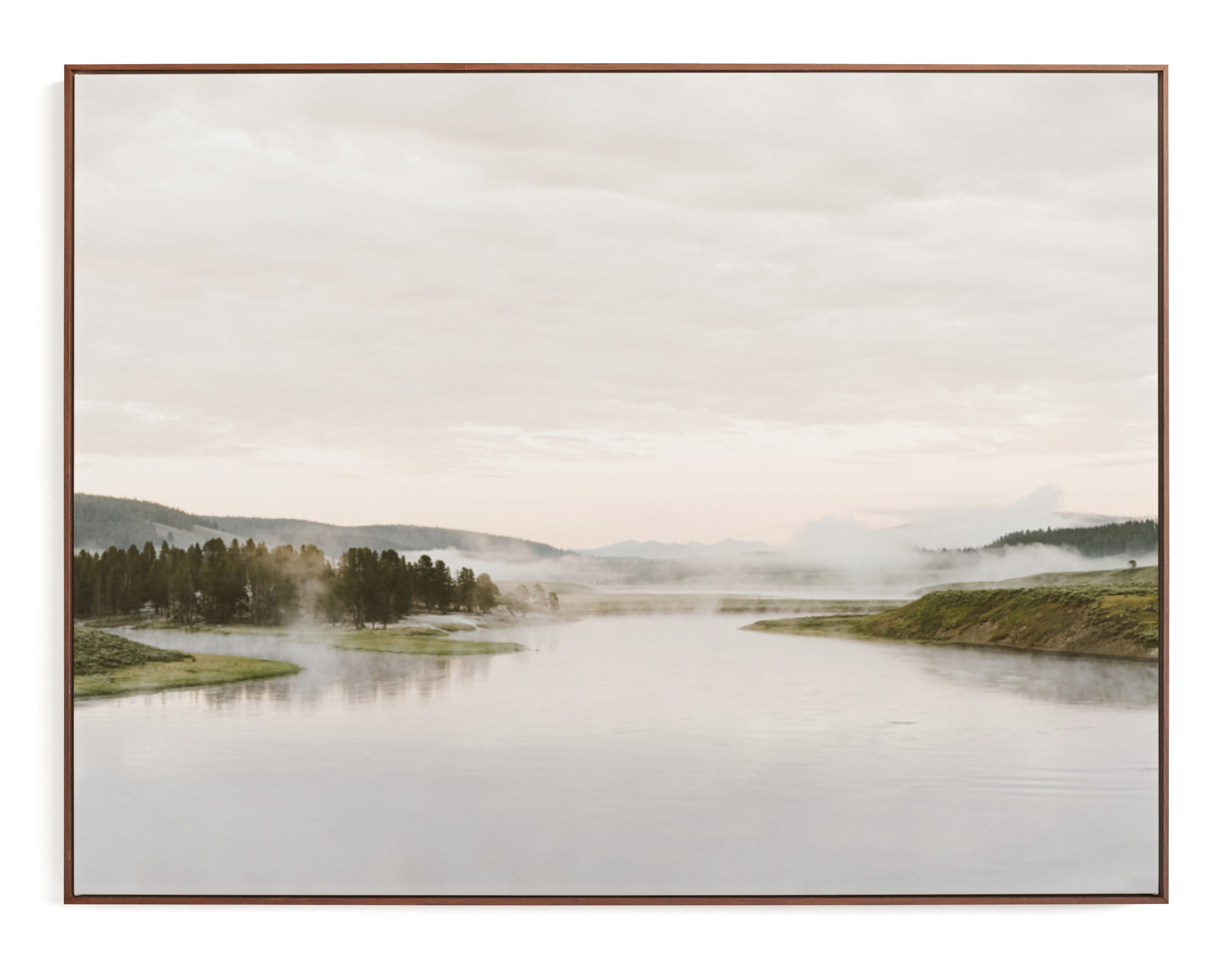 Misty Lake Art Print - Minted
