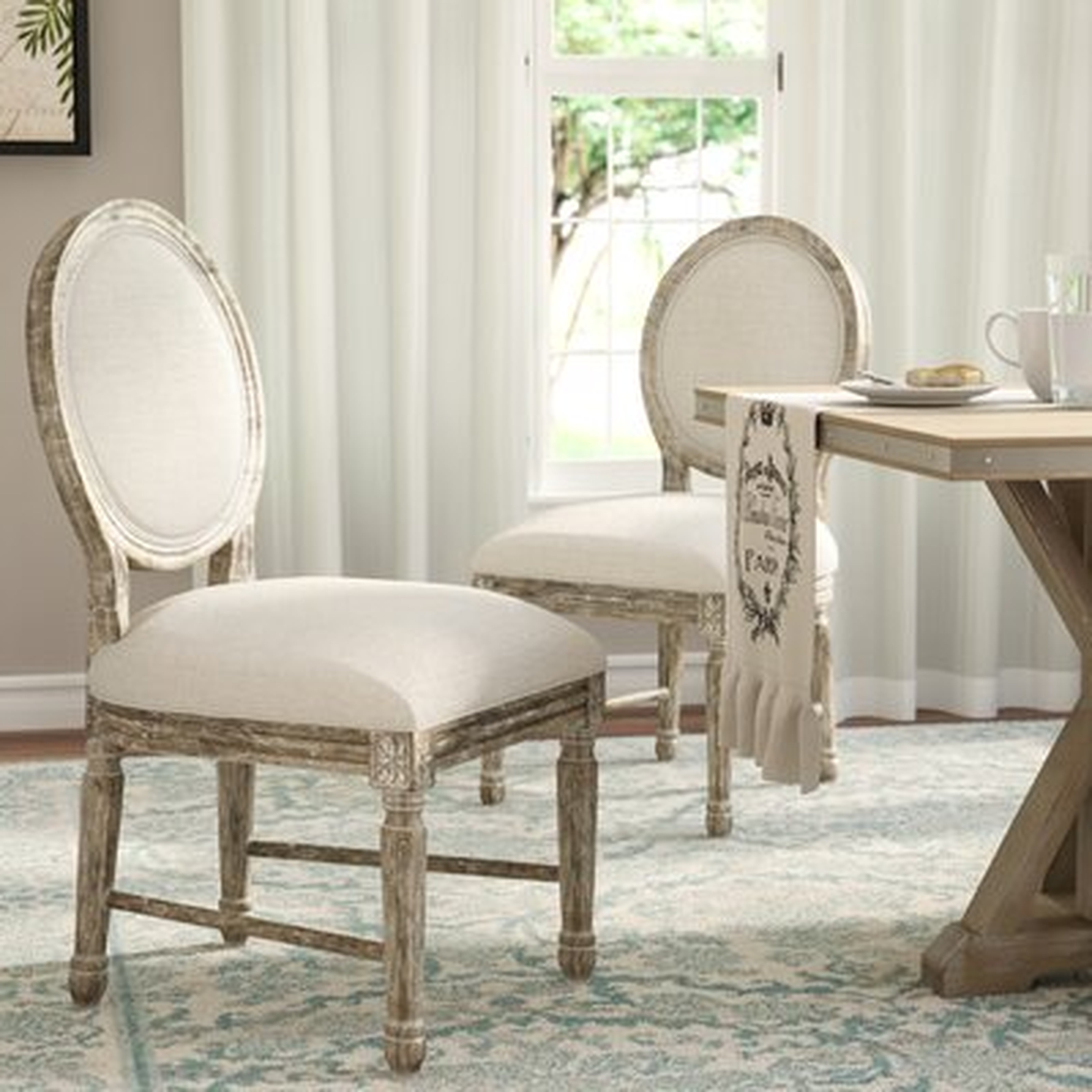 Clintwood Side Chair in Natural Beige - Wayfair