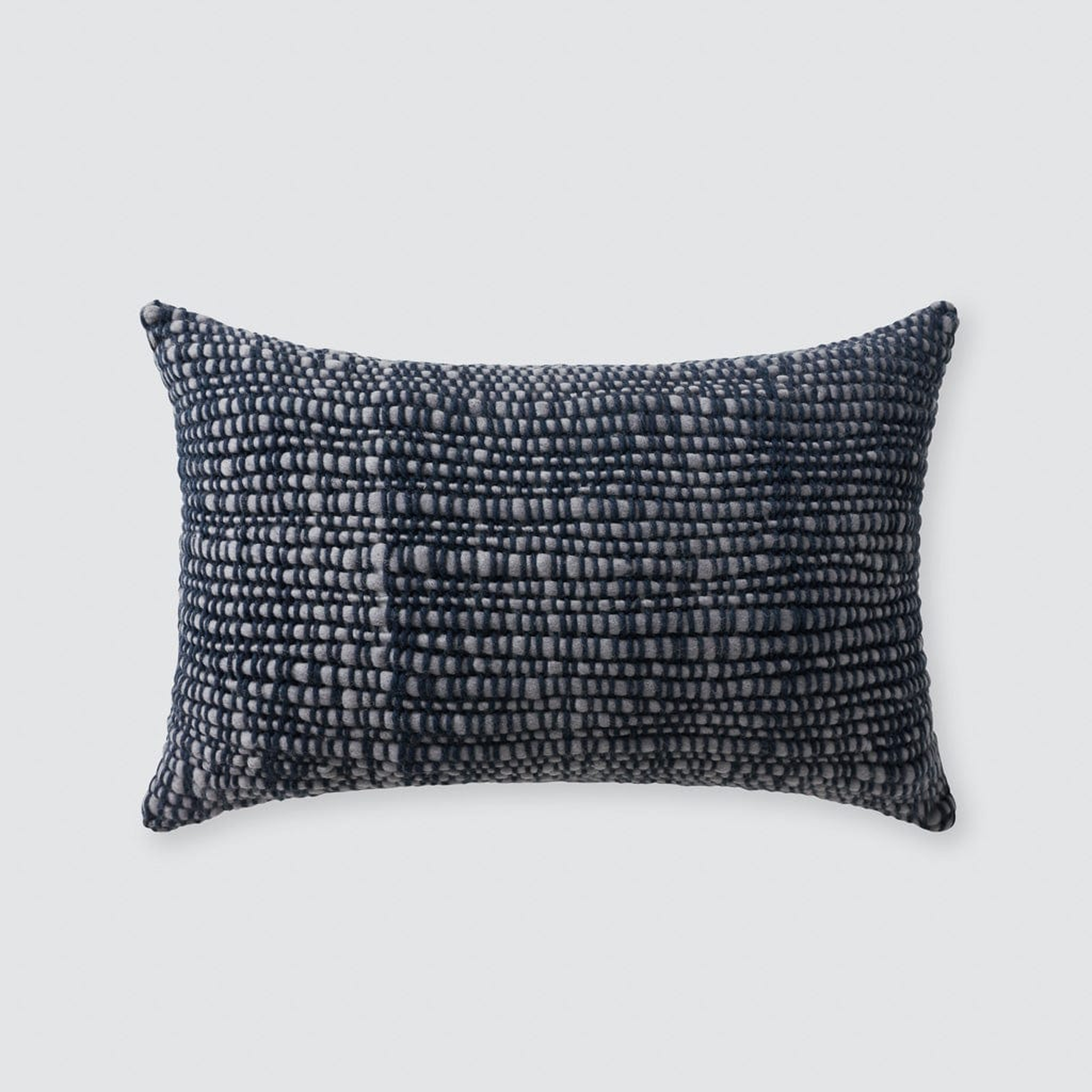 The Citizenry Isidora Lumbar Pillow | Small | 12" x 20" | Navy - The Citizenry