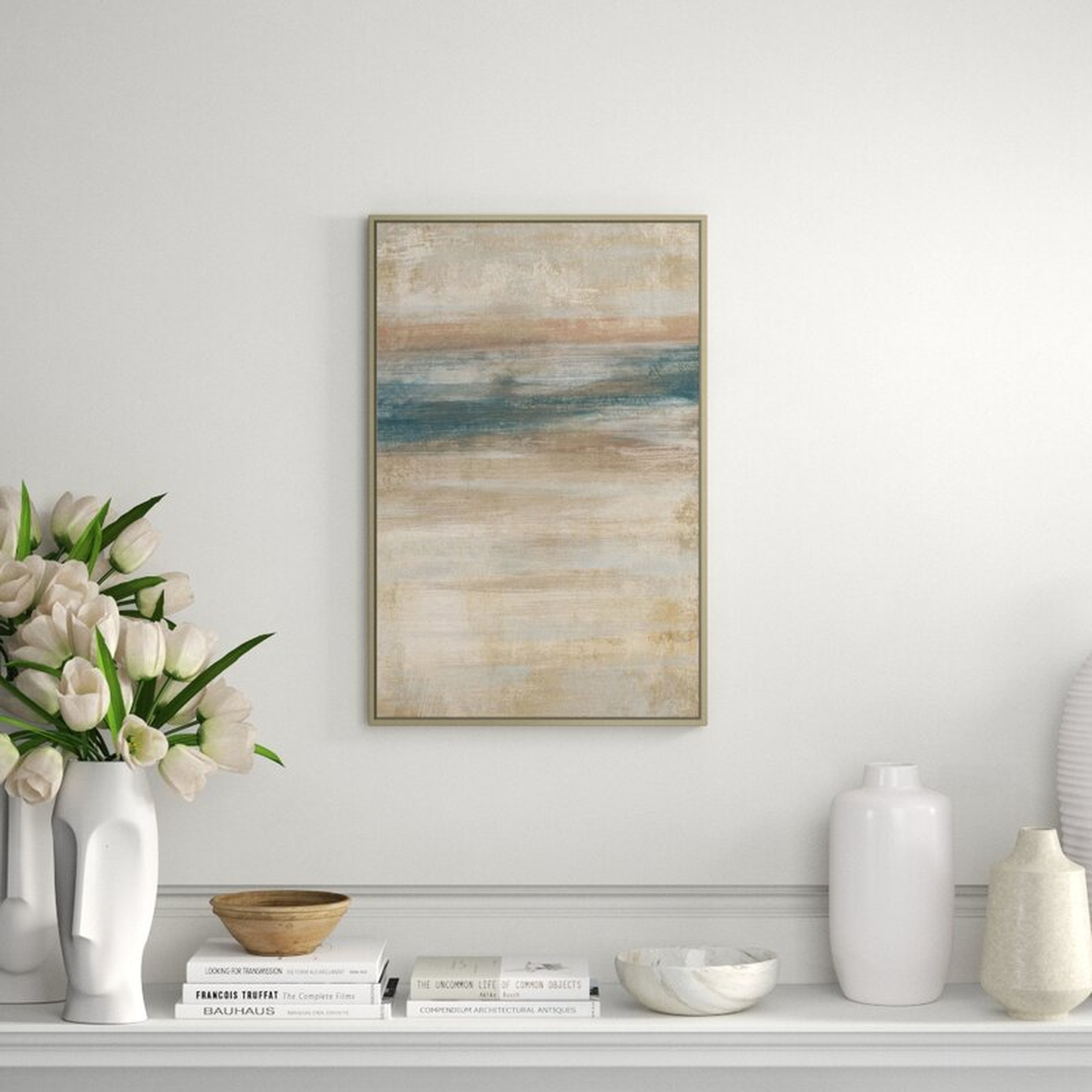 JBass Grand Gallery Collection Natural Tones II - Floater Frame Painting on Canvas - Perigold