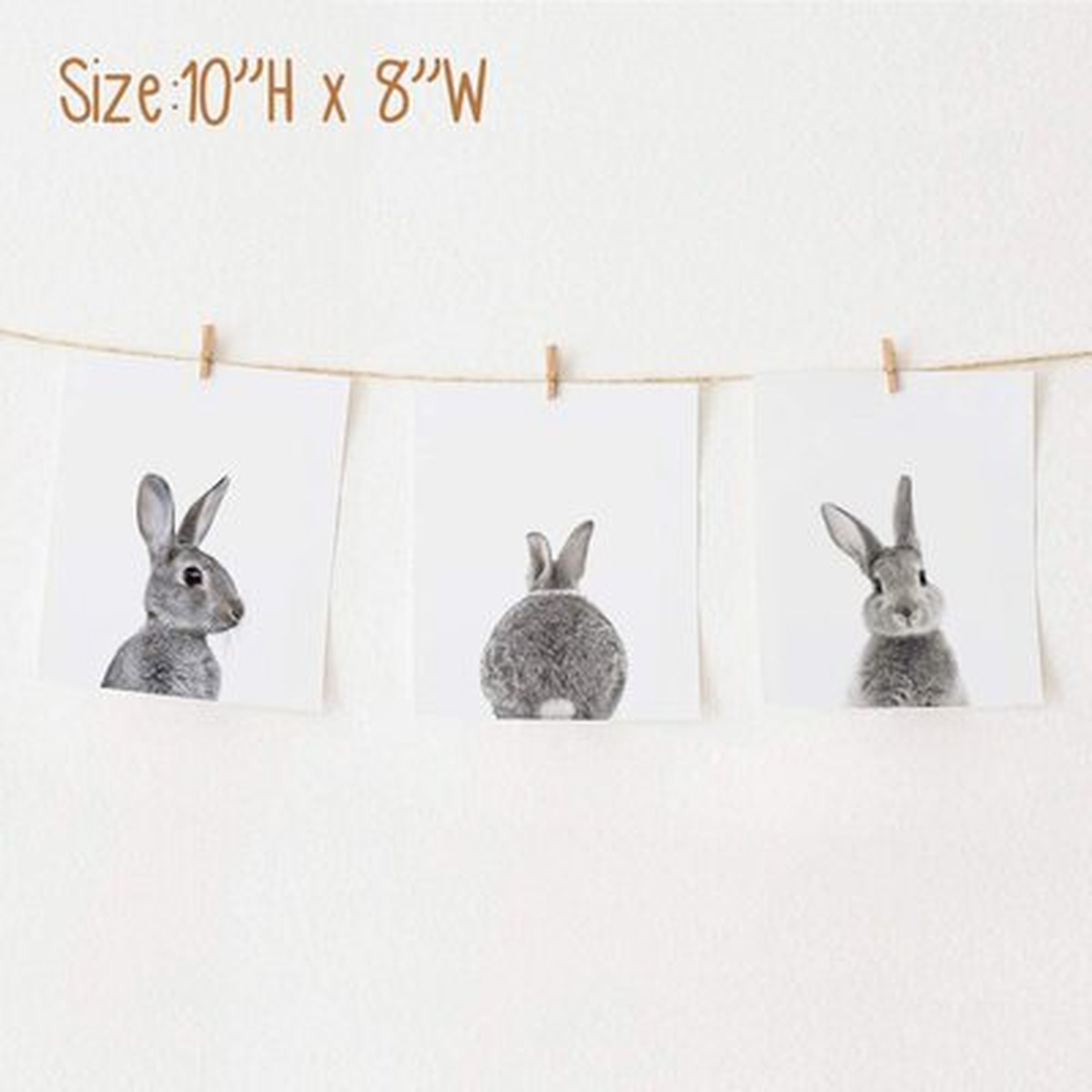 Nursery Wall Art Rabbit Prints Kids Room Cute Decor Baby Animals Posters Wall Prints - Wayfair