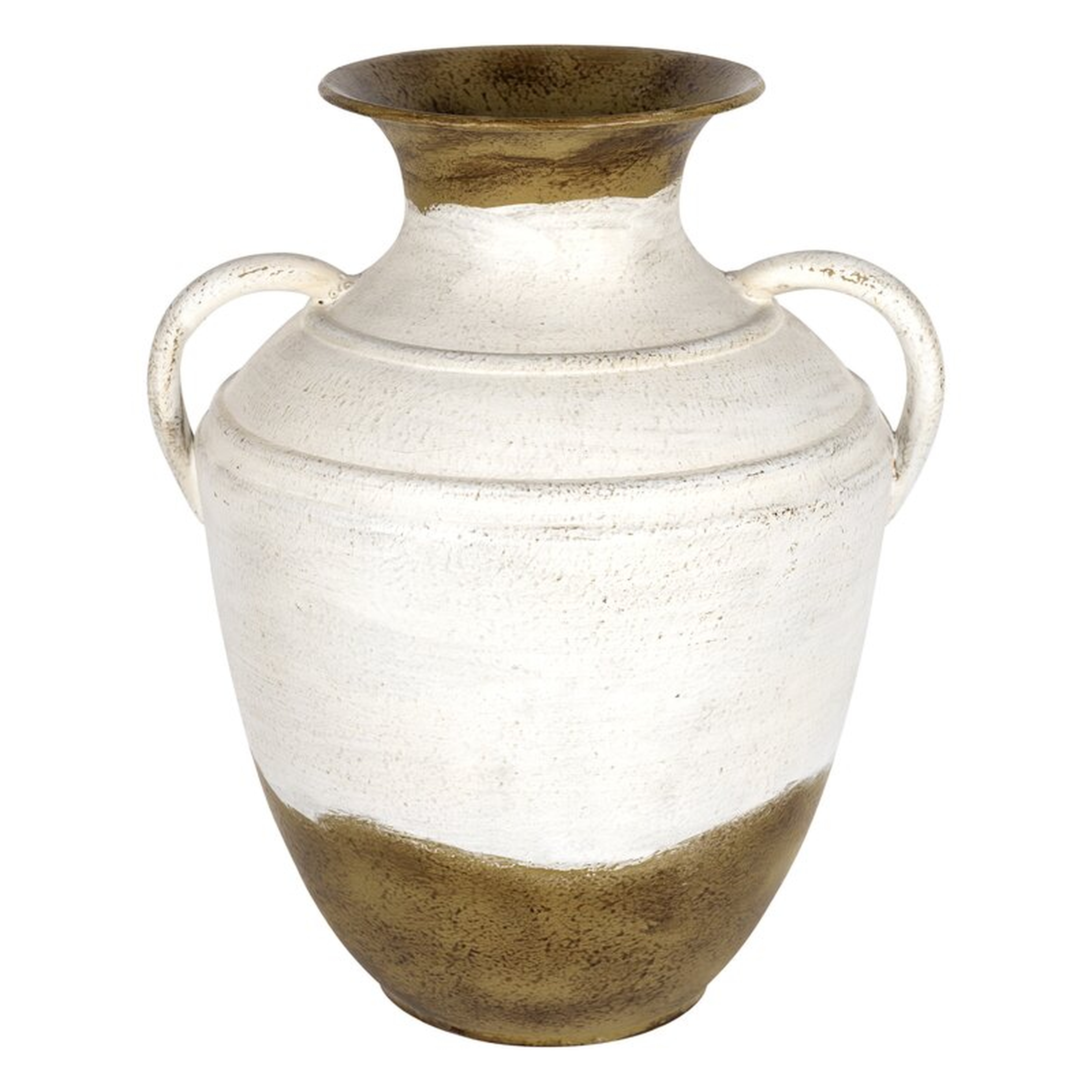 Bartelt Vase, Brown & White, 12.25'' - Wayfair