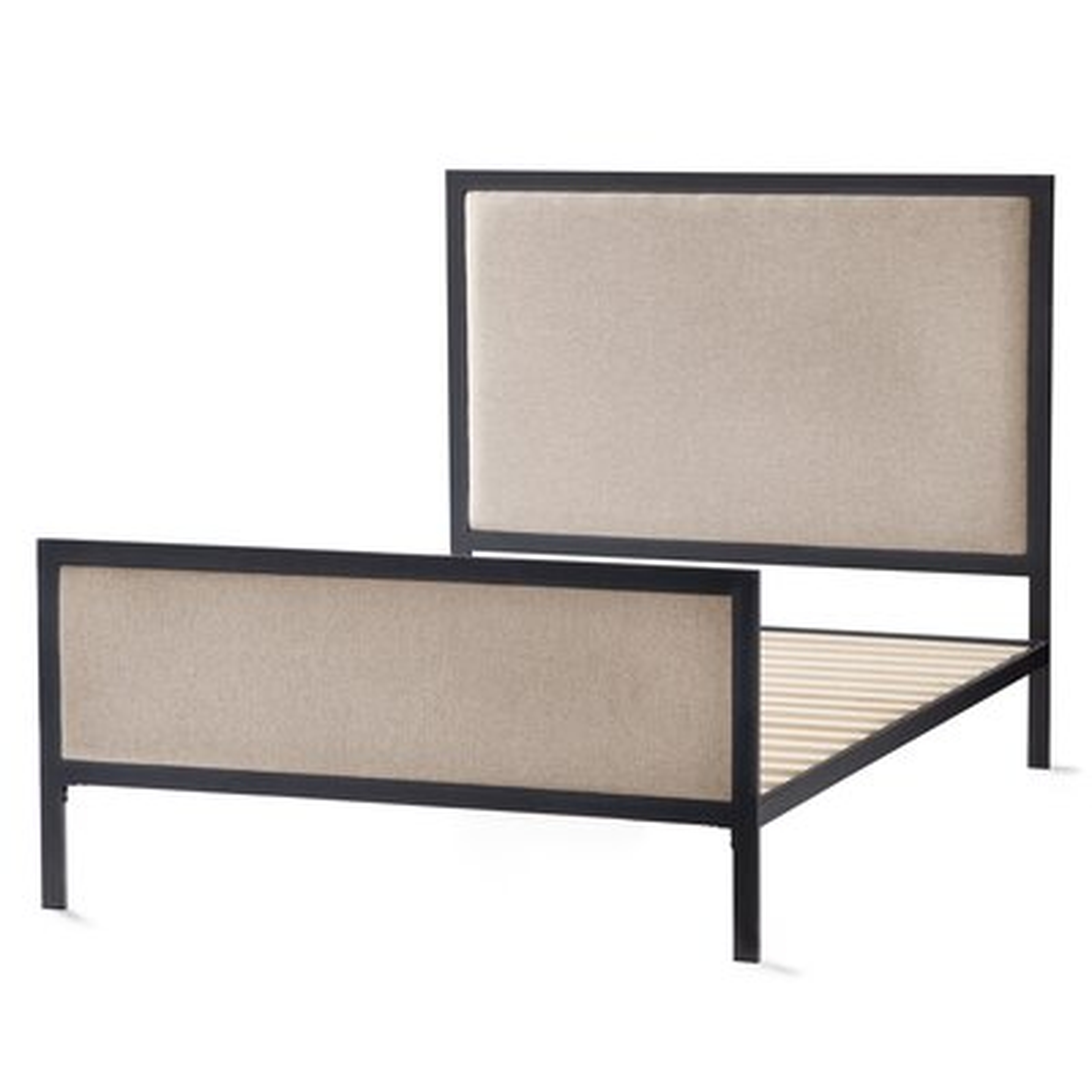 Metal Upholstered Bed - Wayfair