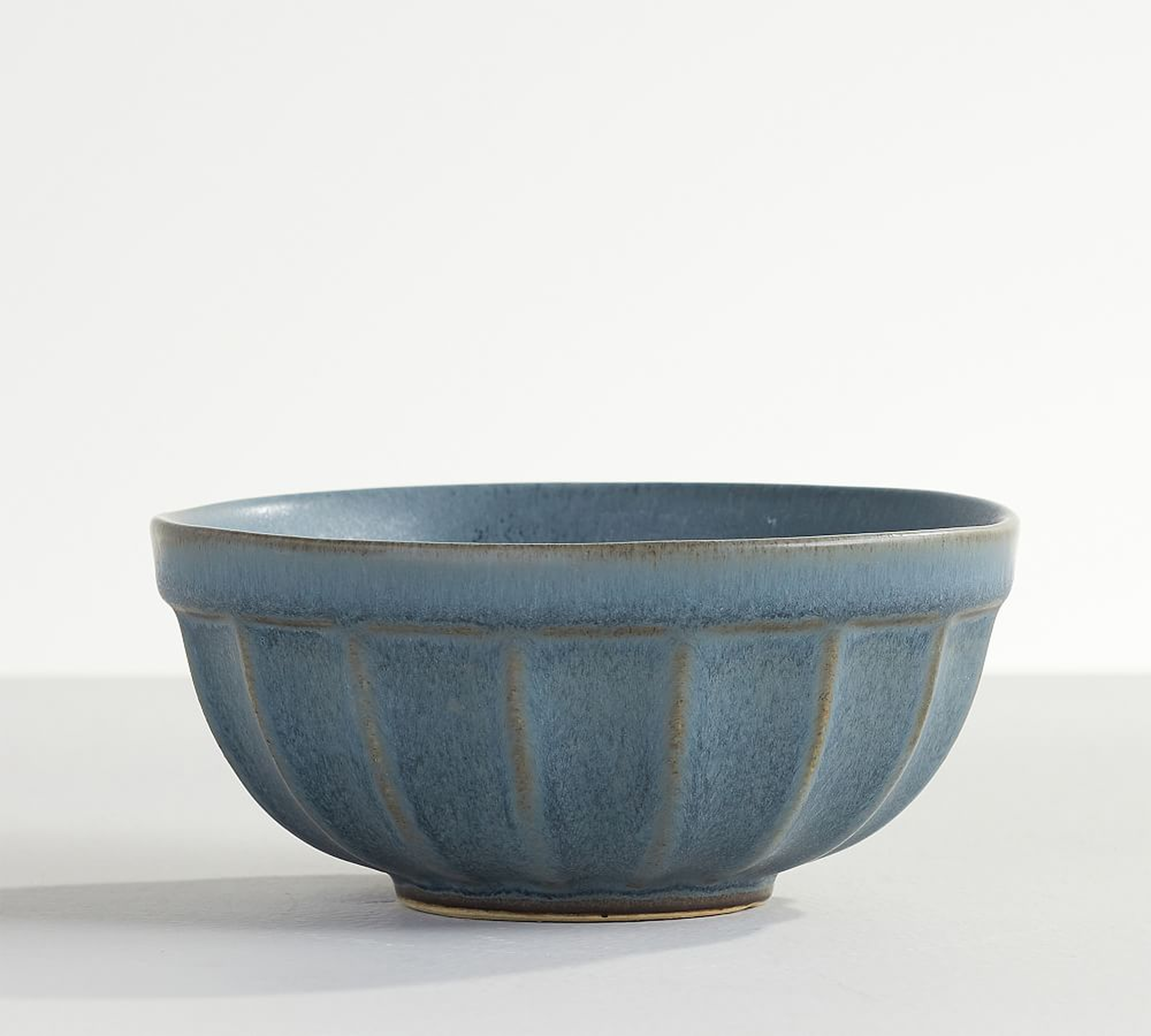 Mendocino Stoneware Cereal Bowls, Set of 4 - Indigo Blue - Pottery Barn