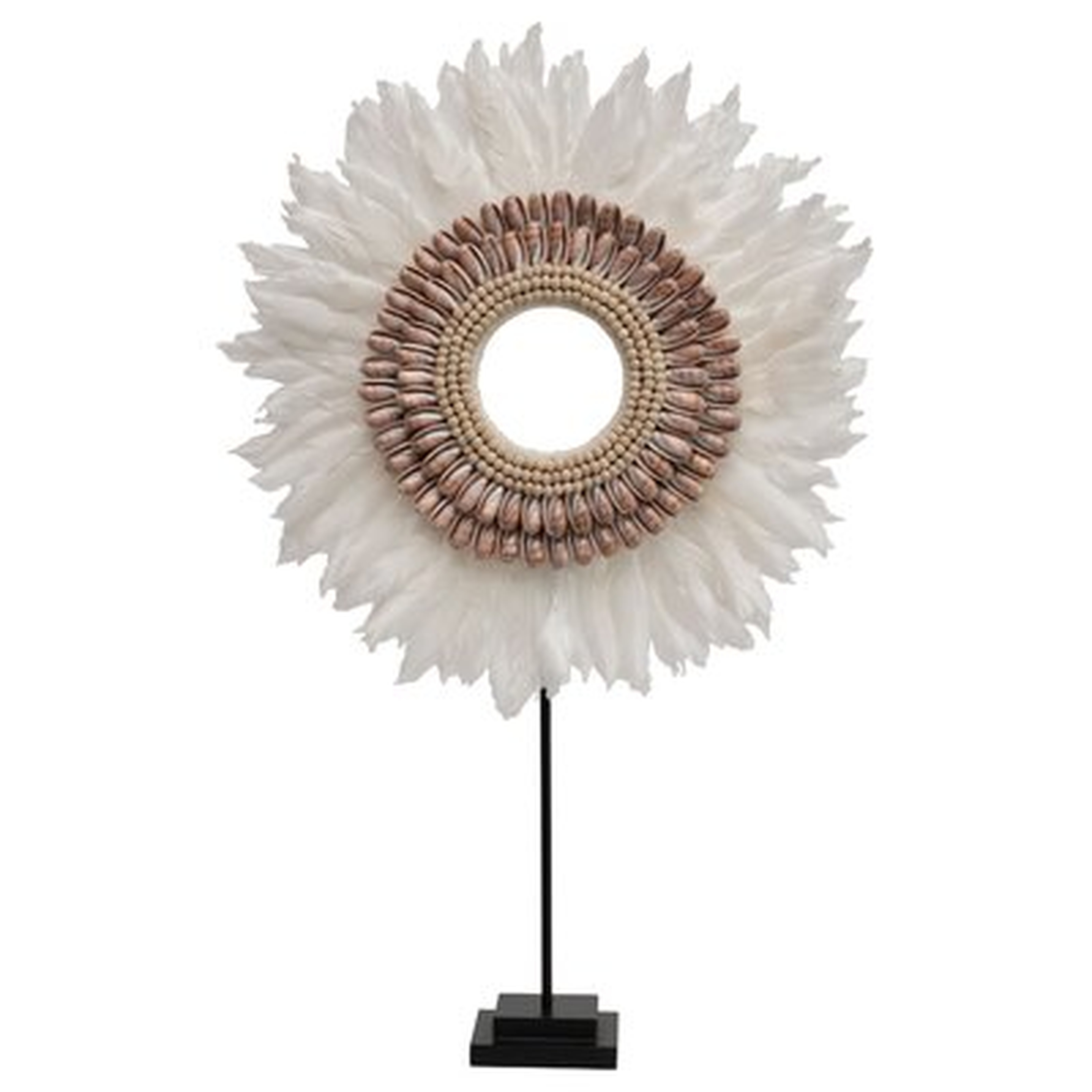 Cheviotdale Feather and Shell Decorative - Wayfair