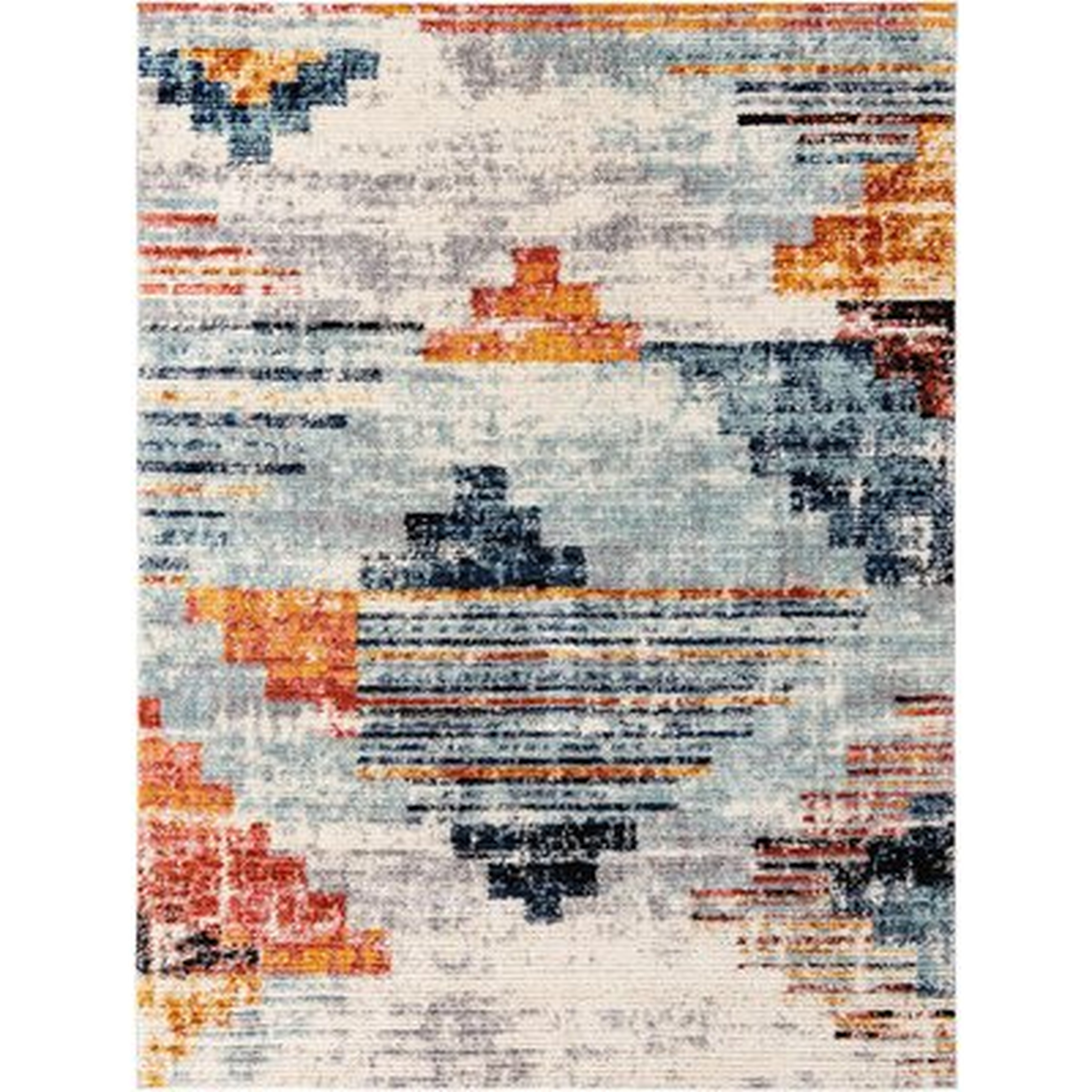 Tucson Geometric Gray Area Rug - Wayfair