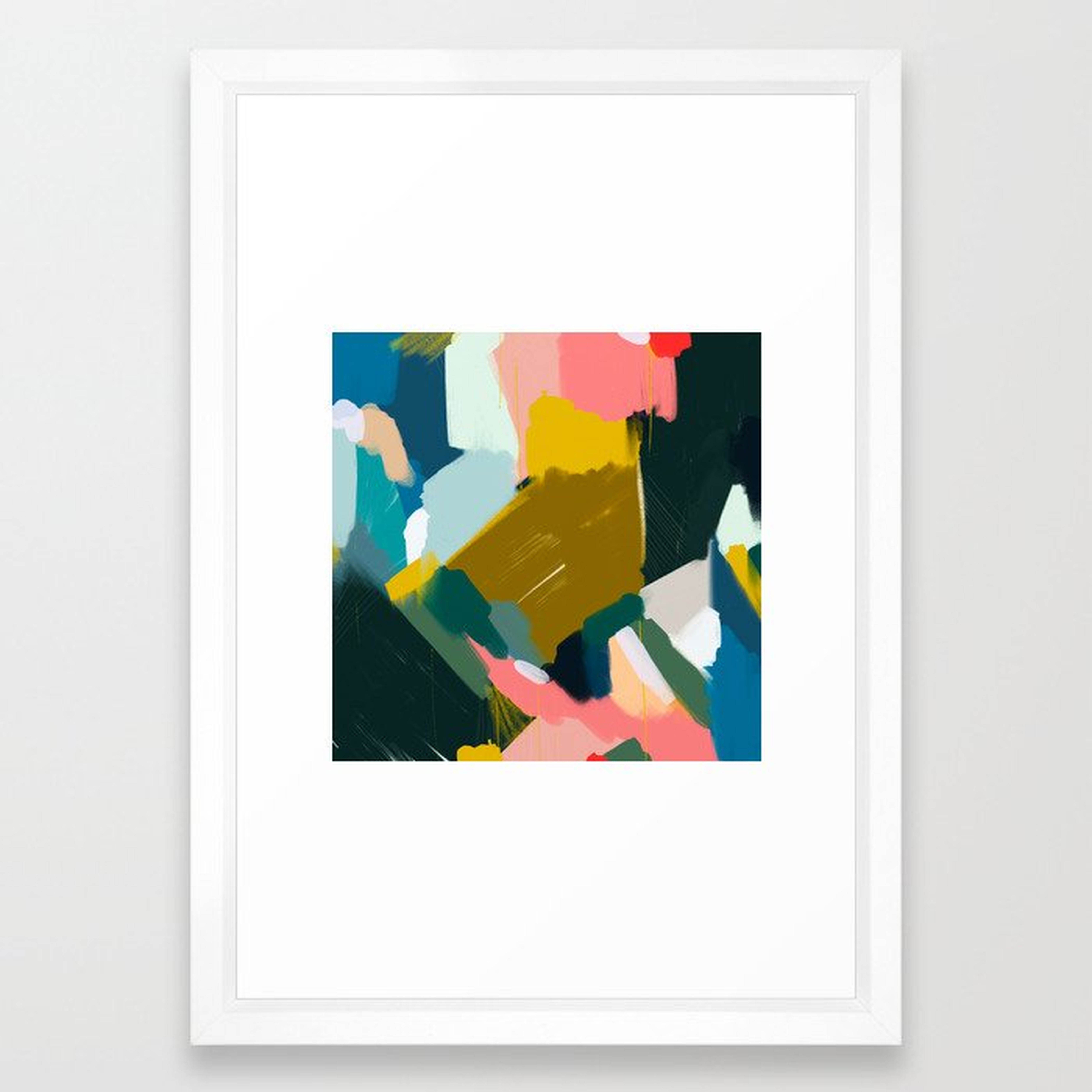 Joni Framed Art Print by Patricia Vargas - Vector White - SMALL-15x21 - Society6
