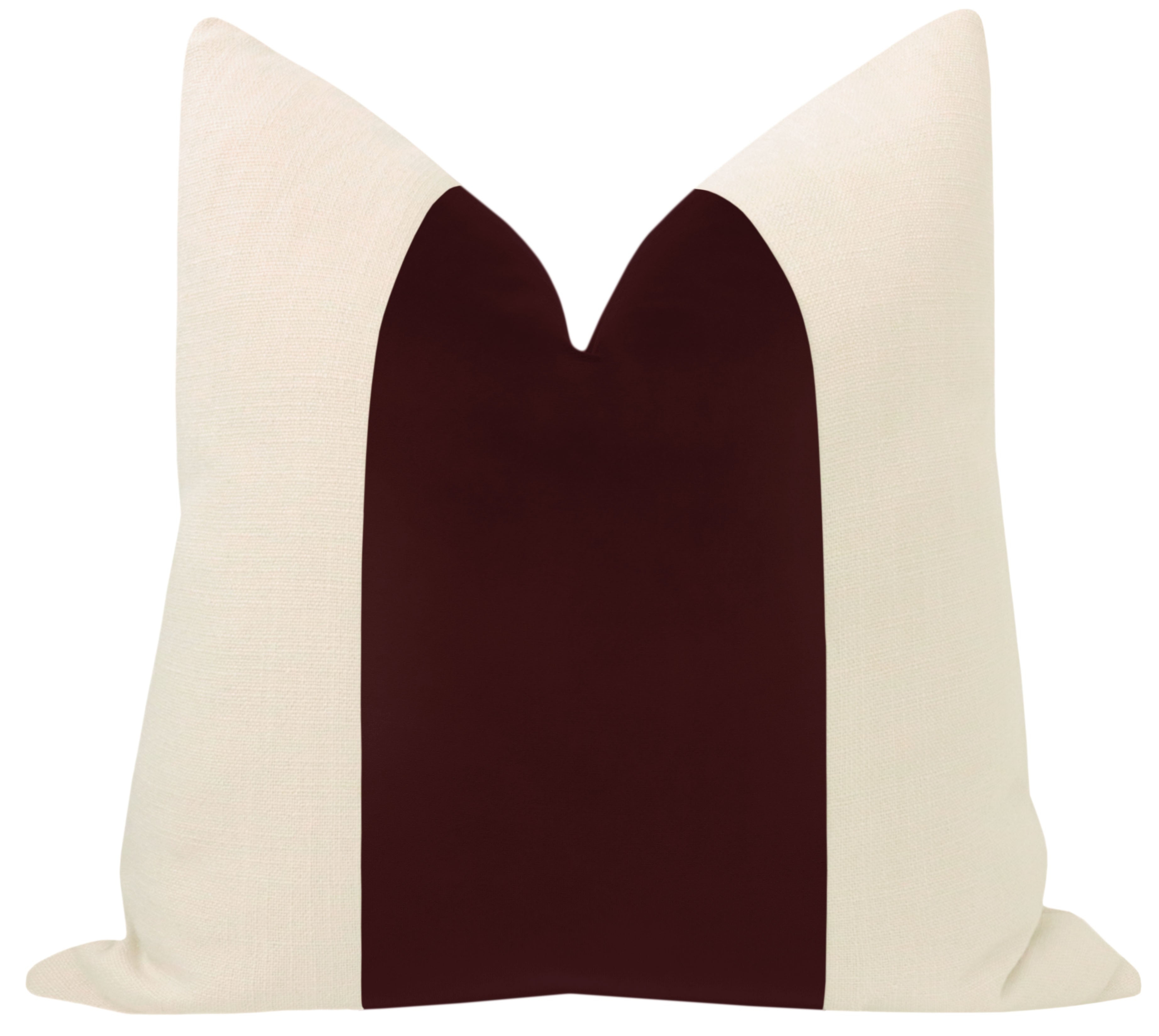 PANEL :: SIGNATURE VELVET // MERLOT - 20" X 20" - Little Design Company