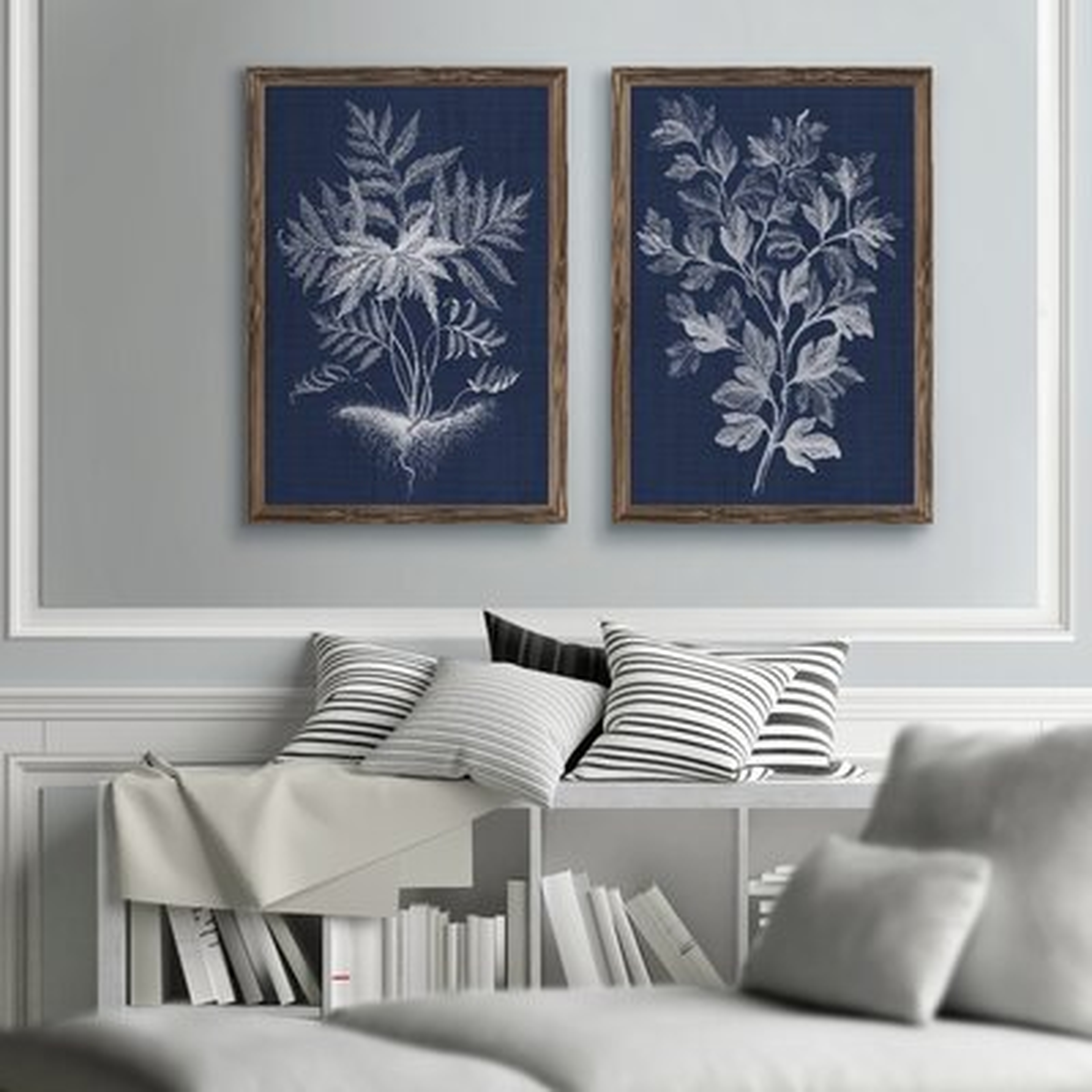 'Lustr Foliage Chintz I' by Vincent Van Gogh - 2 Piece Picture Frame Painting Print Set - Wayfair