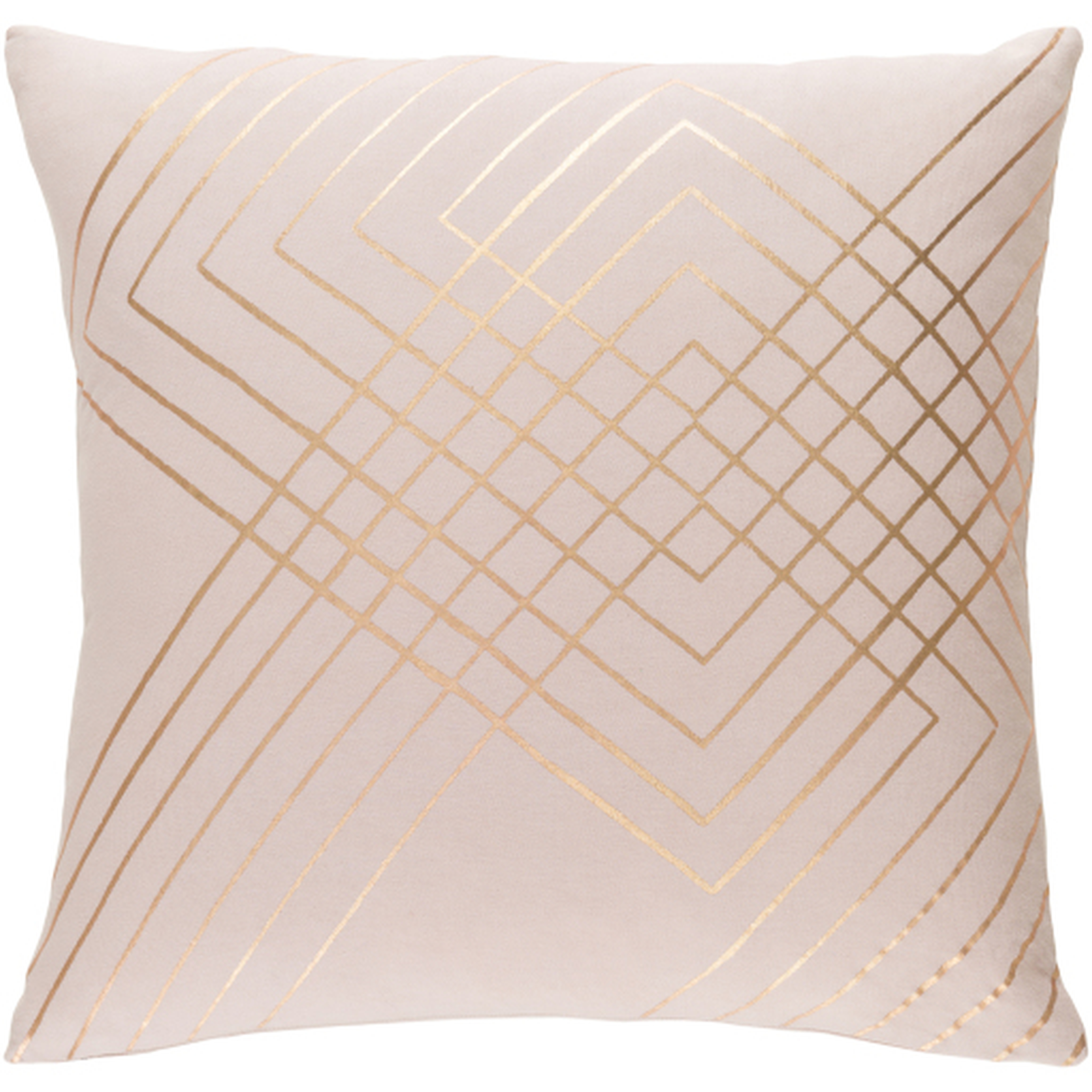 Crescent Throw Pillow, 18" x 18", with poly insert - Surya