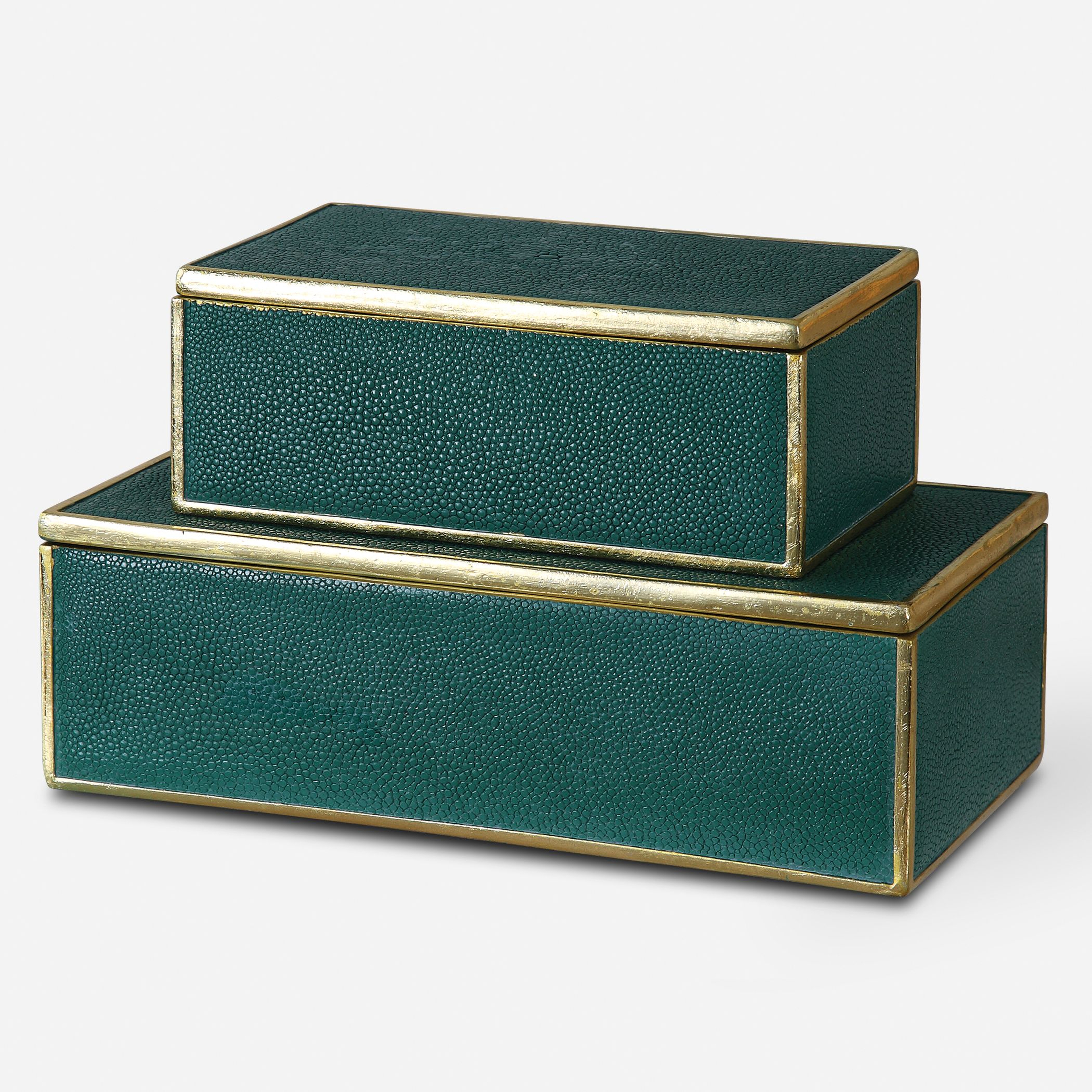 Karis Emerald Green Boxes S/2 - Uttermost