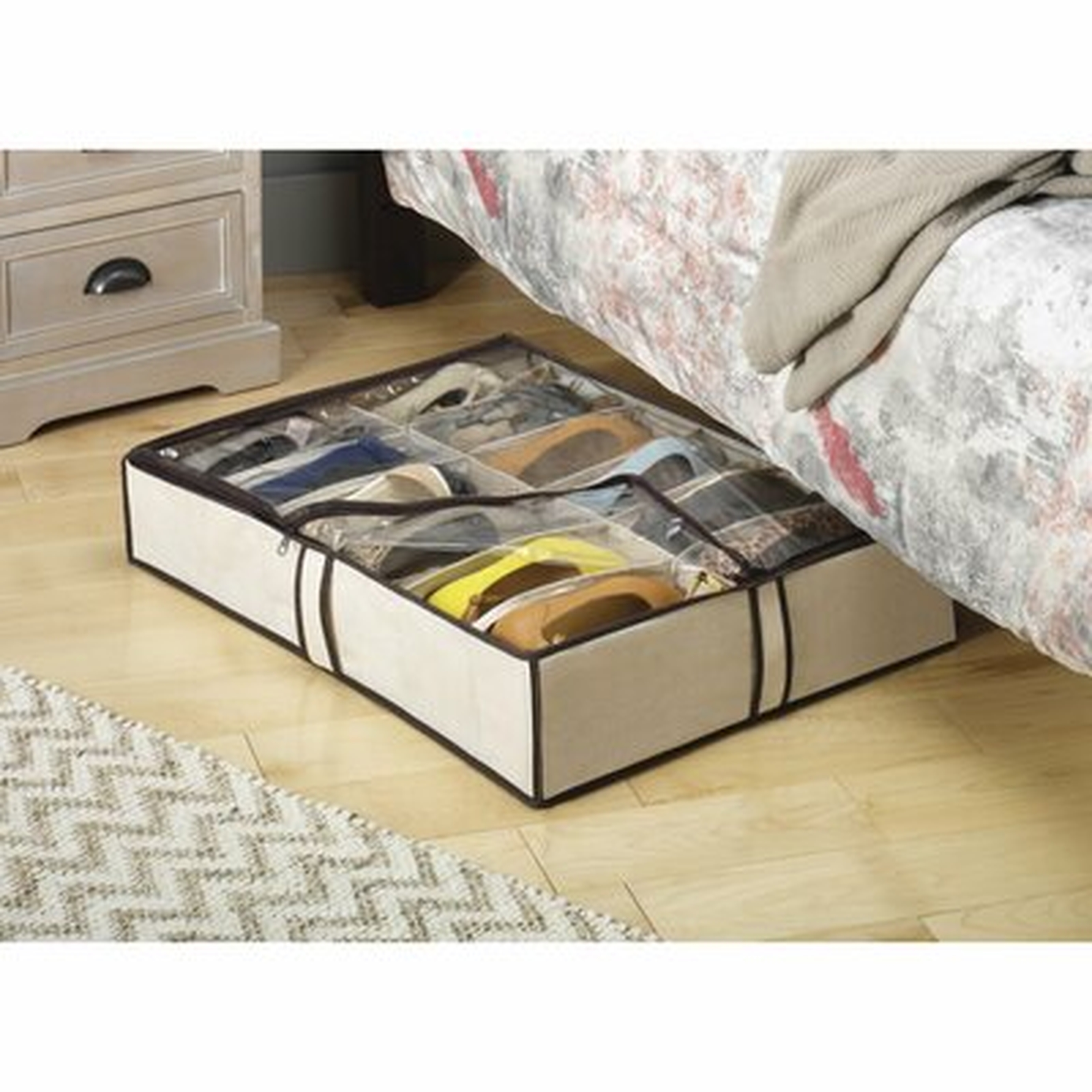 Fabric Underbed Shoe Storage - Wayfair