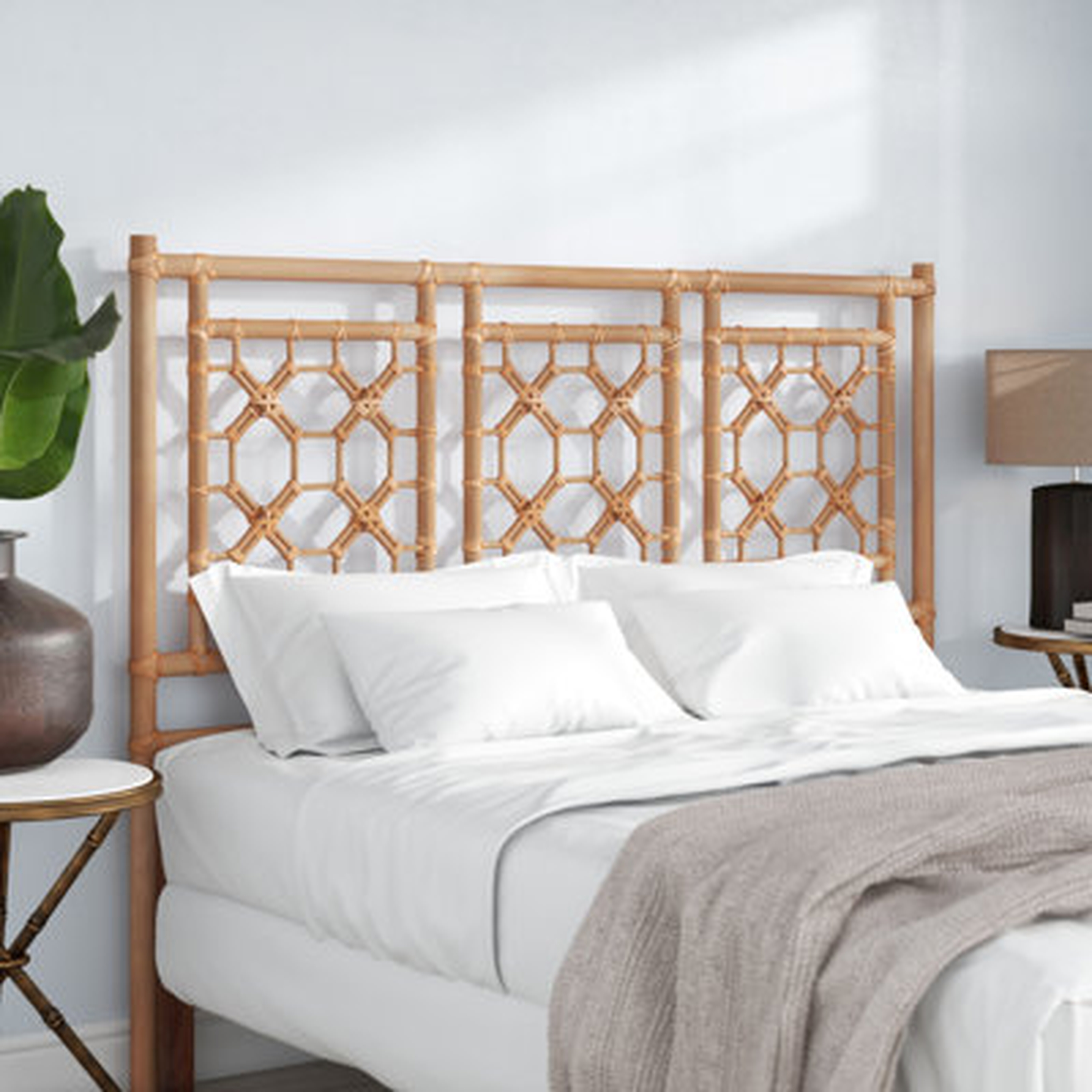 Lemuel Wicker/Rattan Open-Frame Headboard - Wayfair