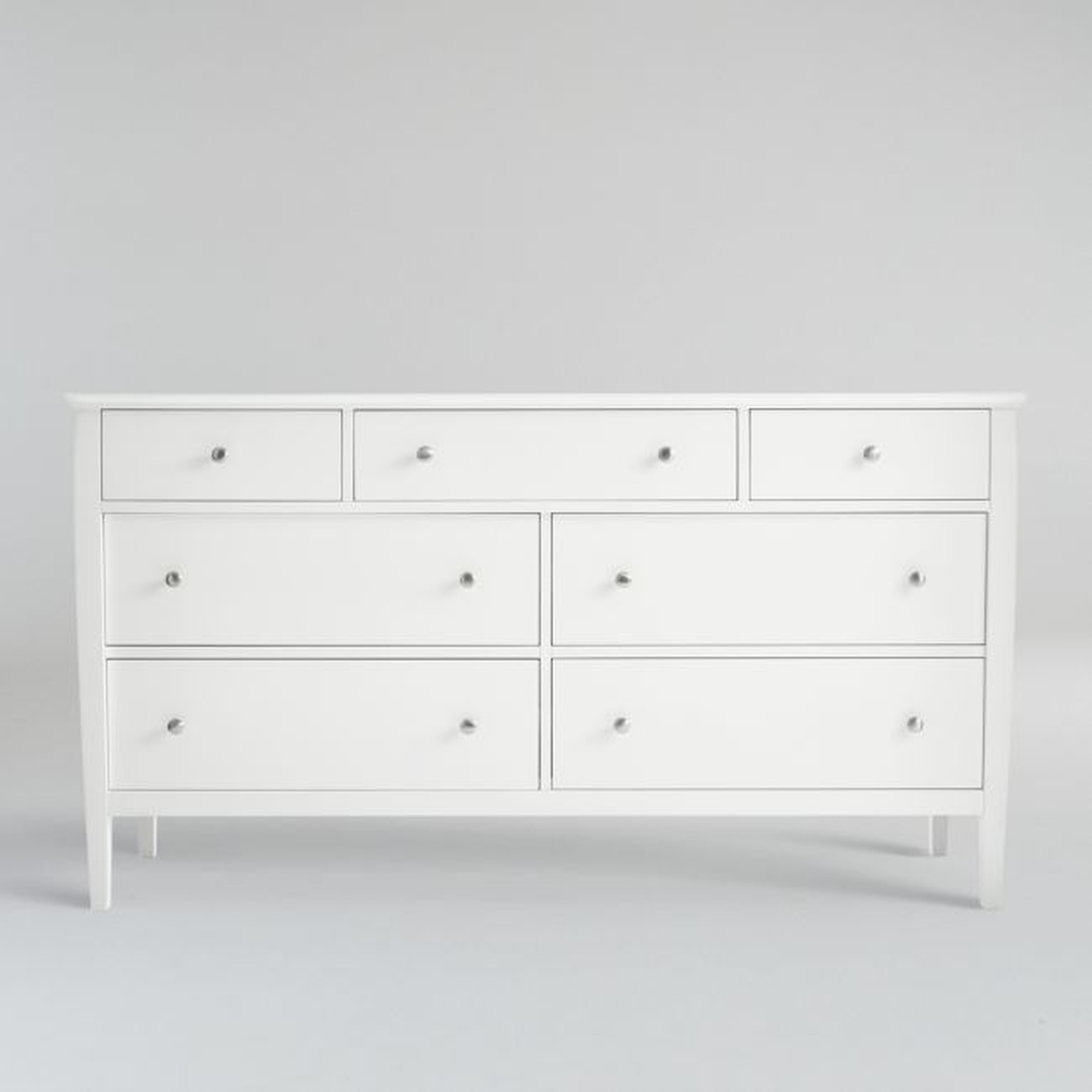 Mason 64" White 7-Drawer Dresser - Crate and Barrel