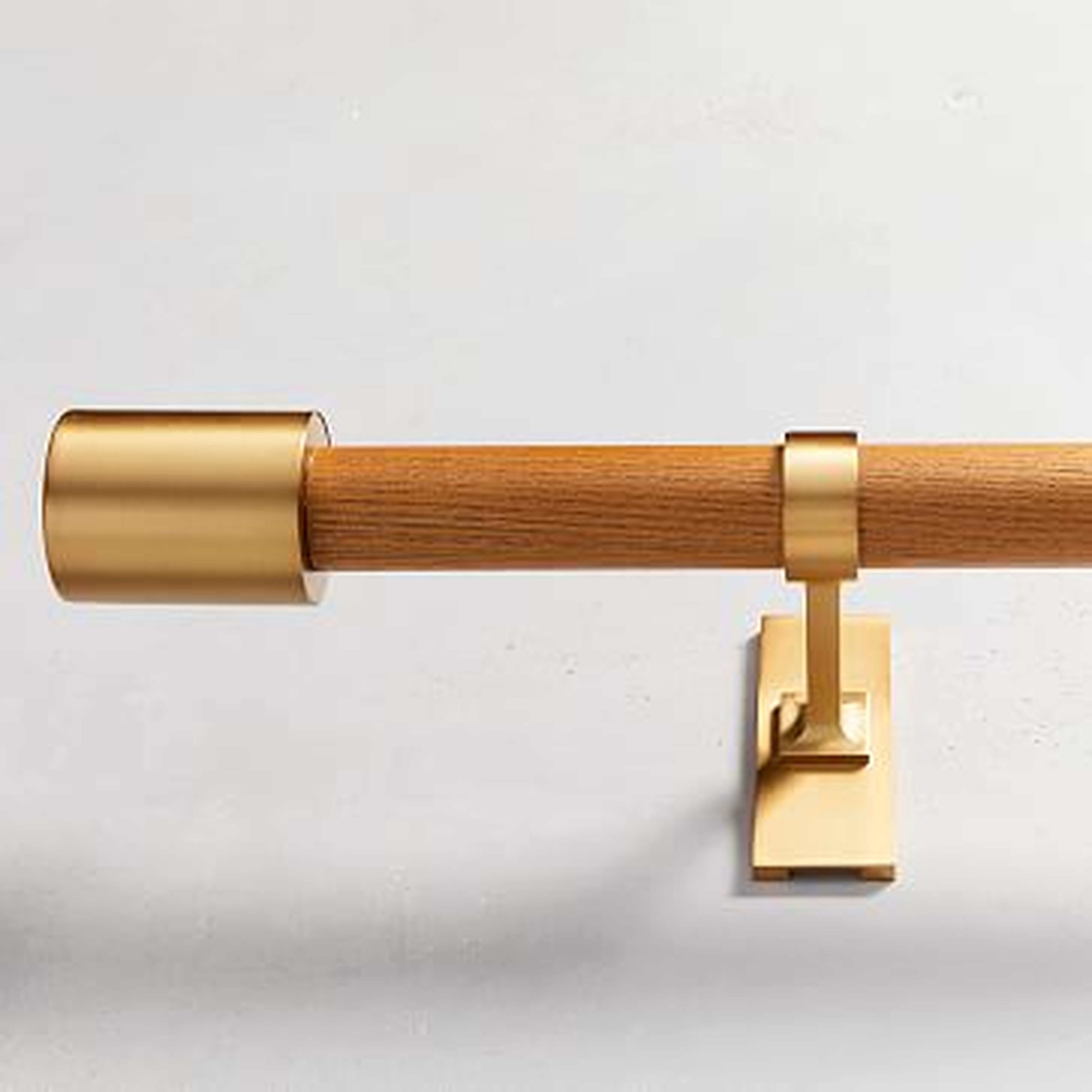 Mid-Century Rod, Wood & Brass, 28"-48" - West Elm