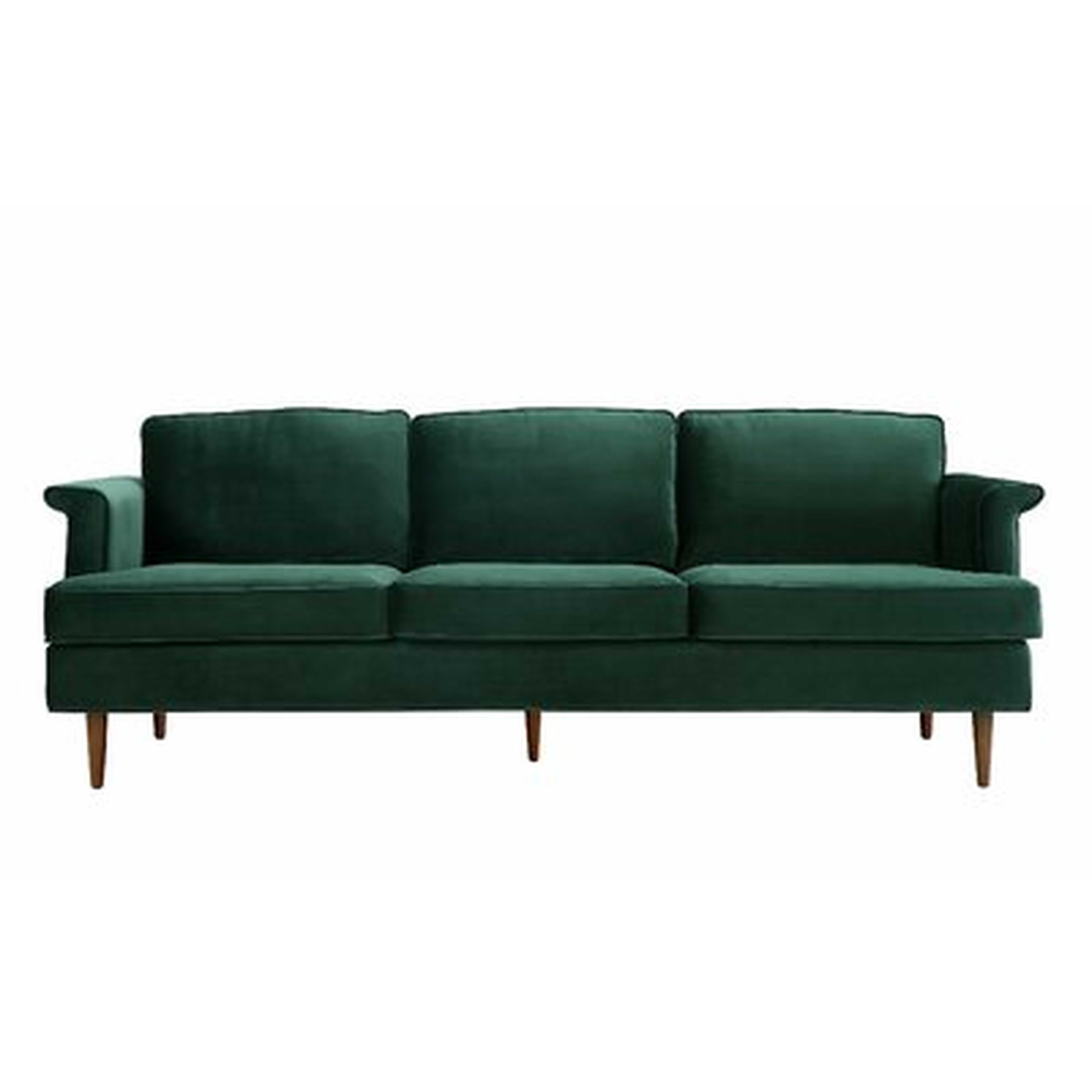Ryker 87.4" Wide Velvet Rolled Arm Sofa - Wayfair
