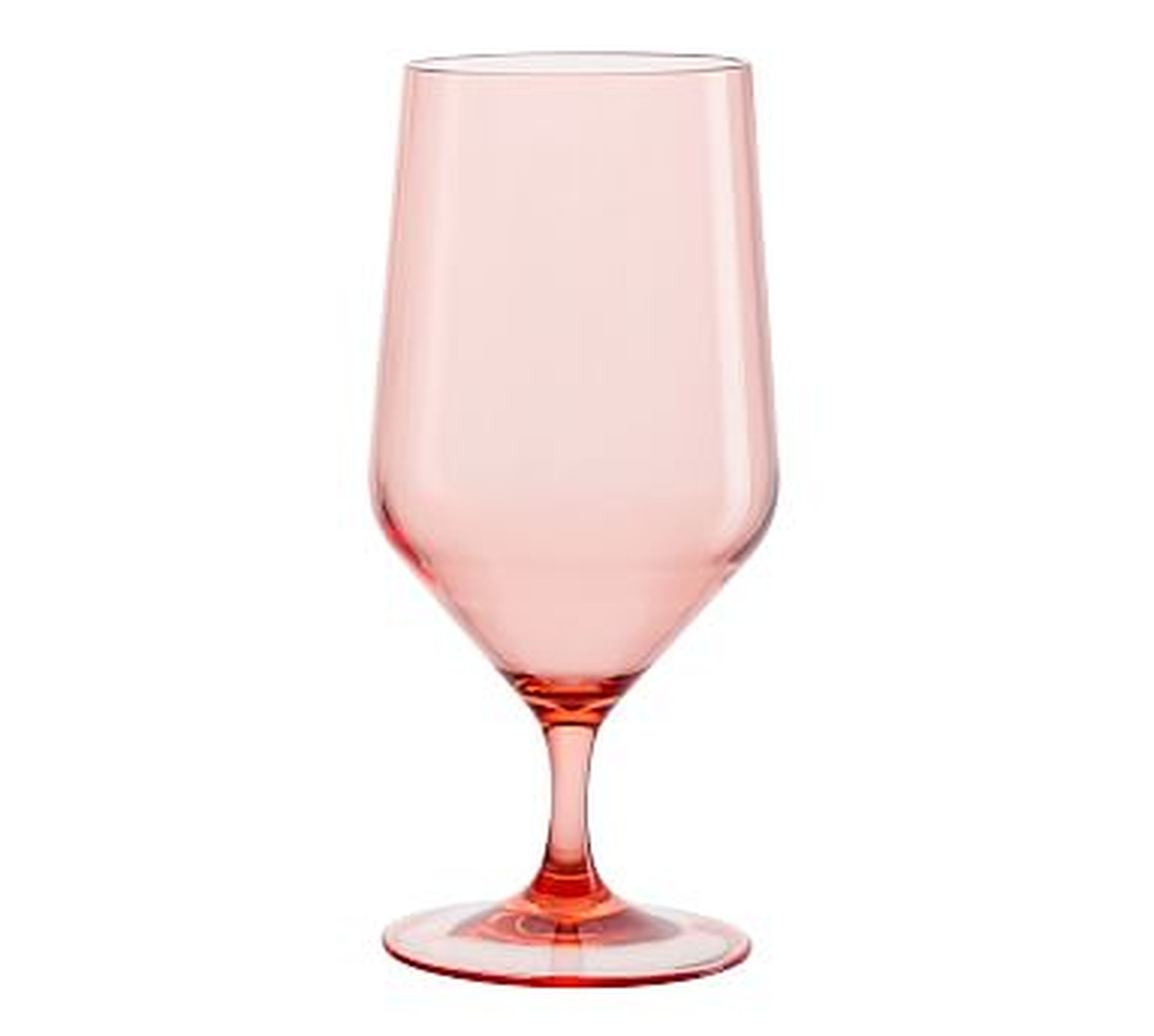 Happy Hour Goblet, Each - Coral - Pottery Barn