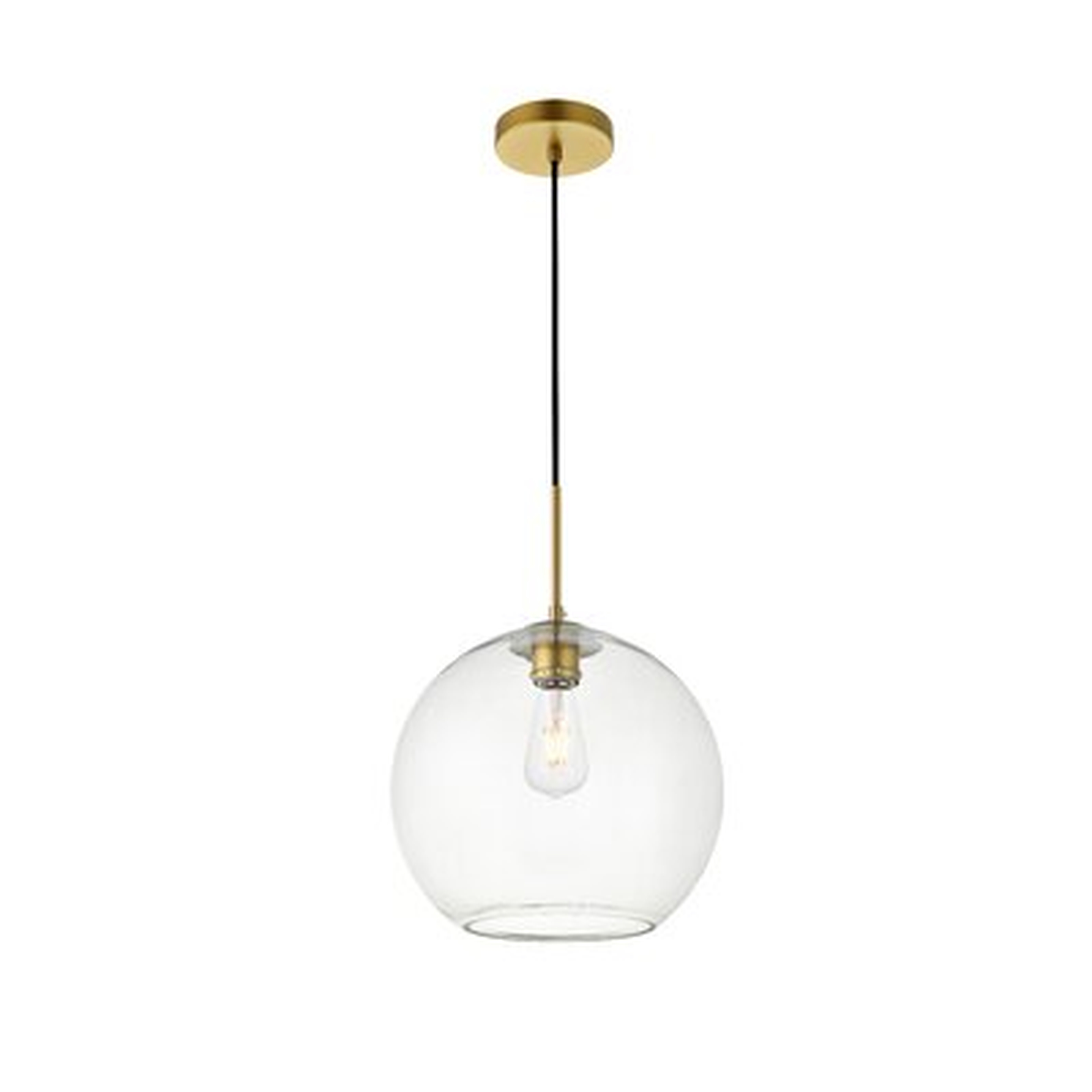 Effie 1-Light Single Globe Pendant - AllModern