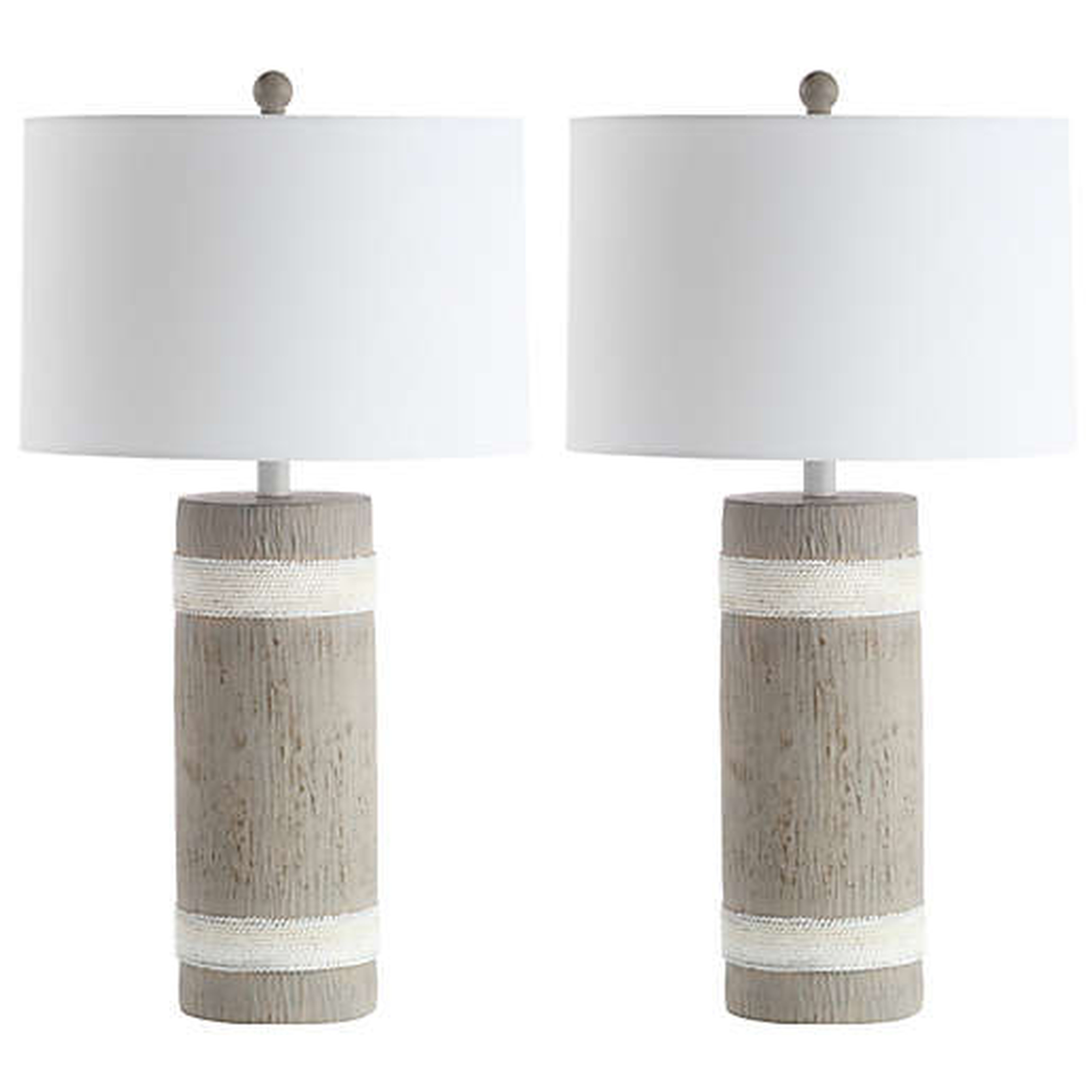 Brixton Table Lamp - Brown/White - Safavieh - Safavieh