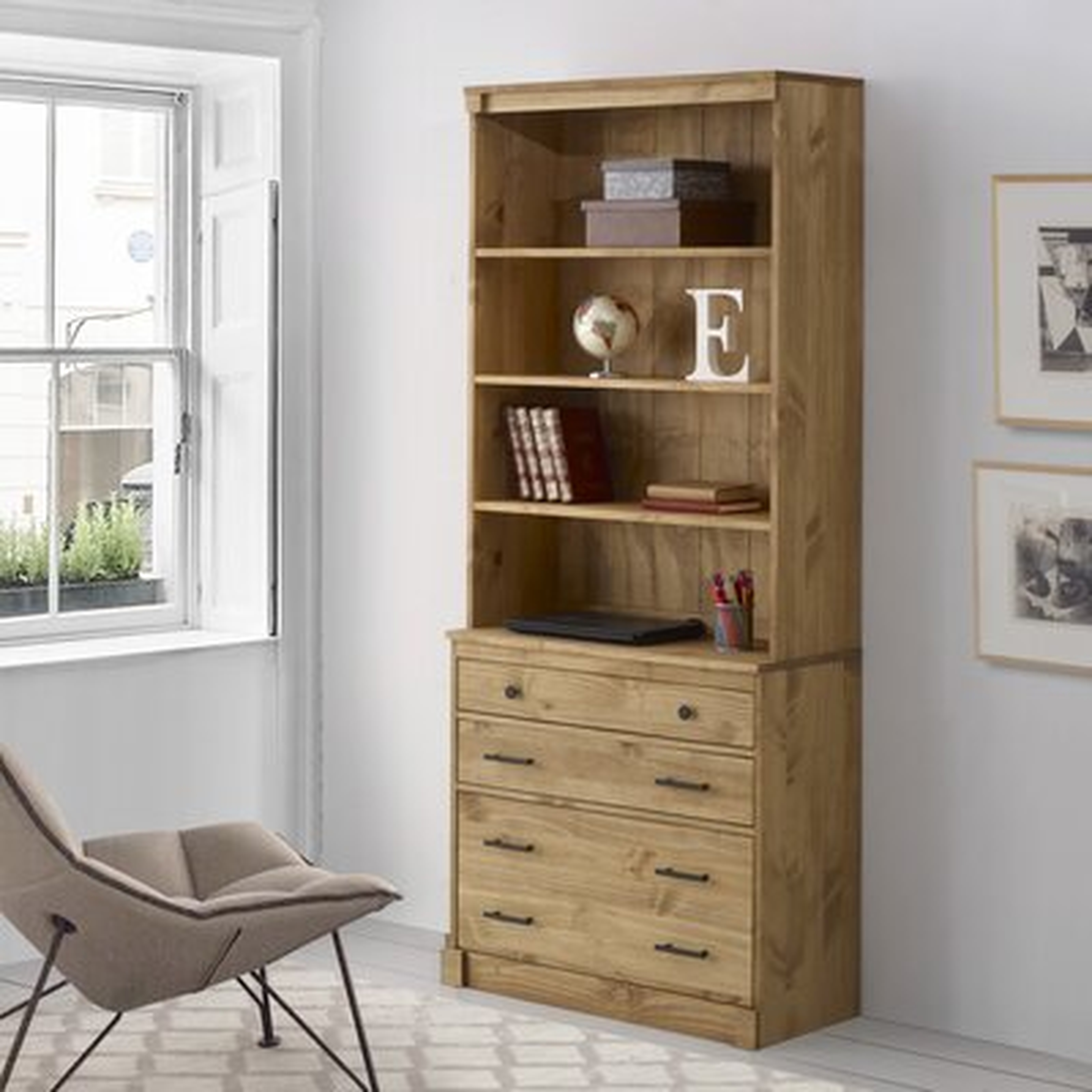 Vioria 79.5" H x 34" W Standard Bookcases - Wayfair