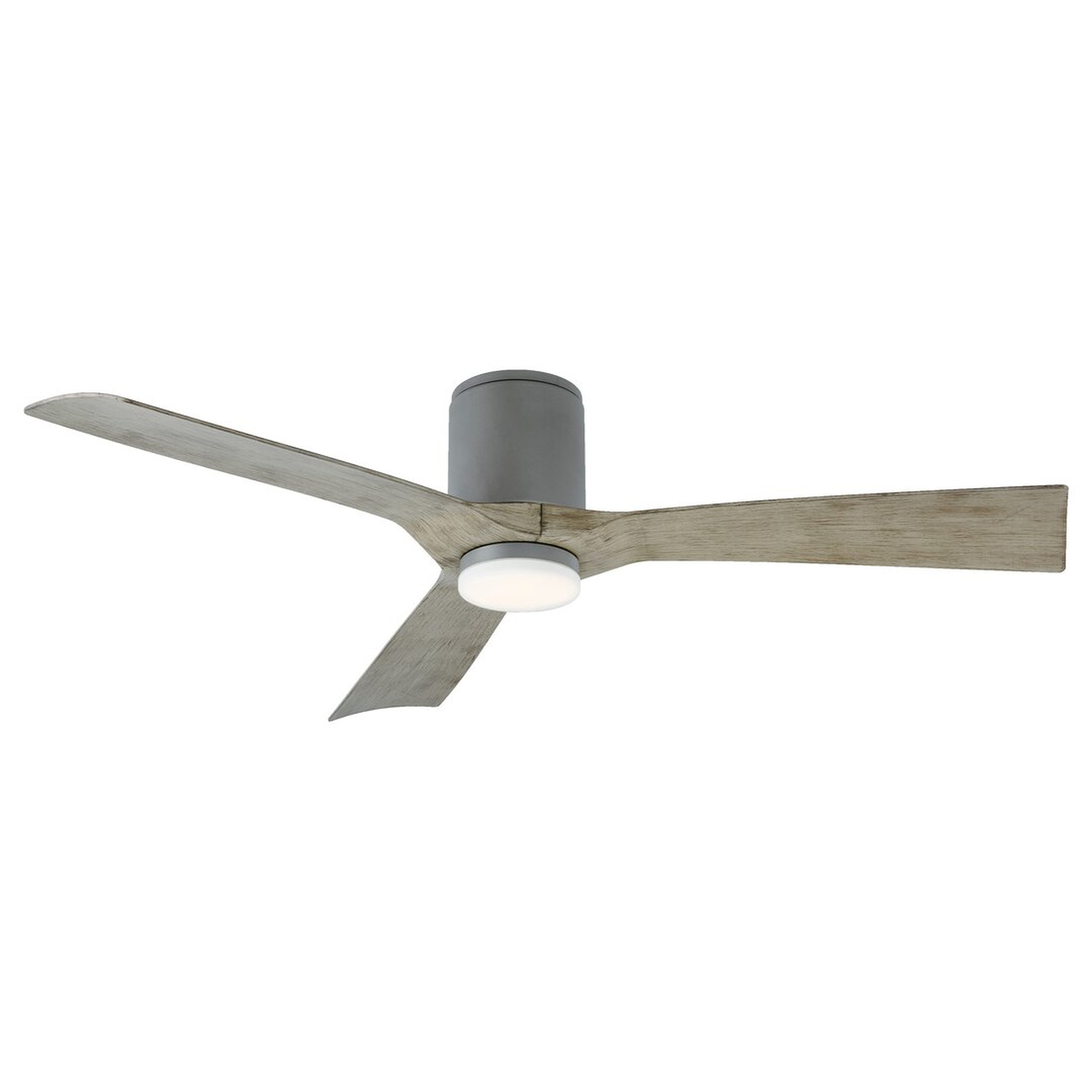 "Modern Forms 54"" Aviator 3 - Blade Outdoor Smart Flush Mount Ceiling Fan with Wall Control" - Perigold