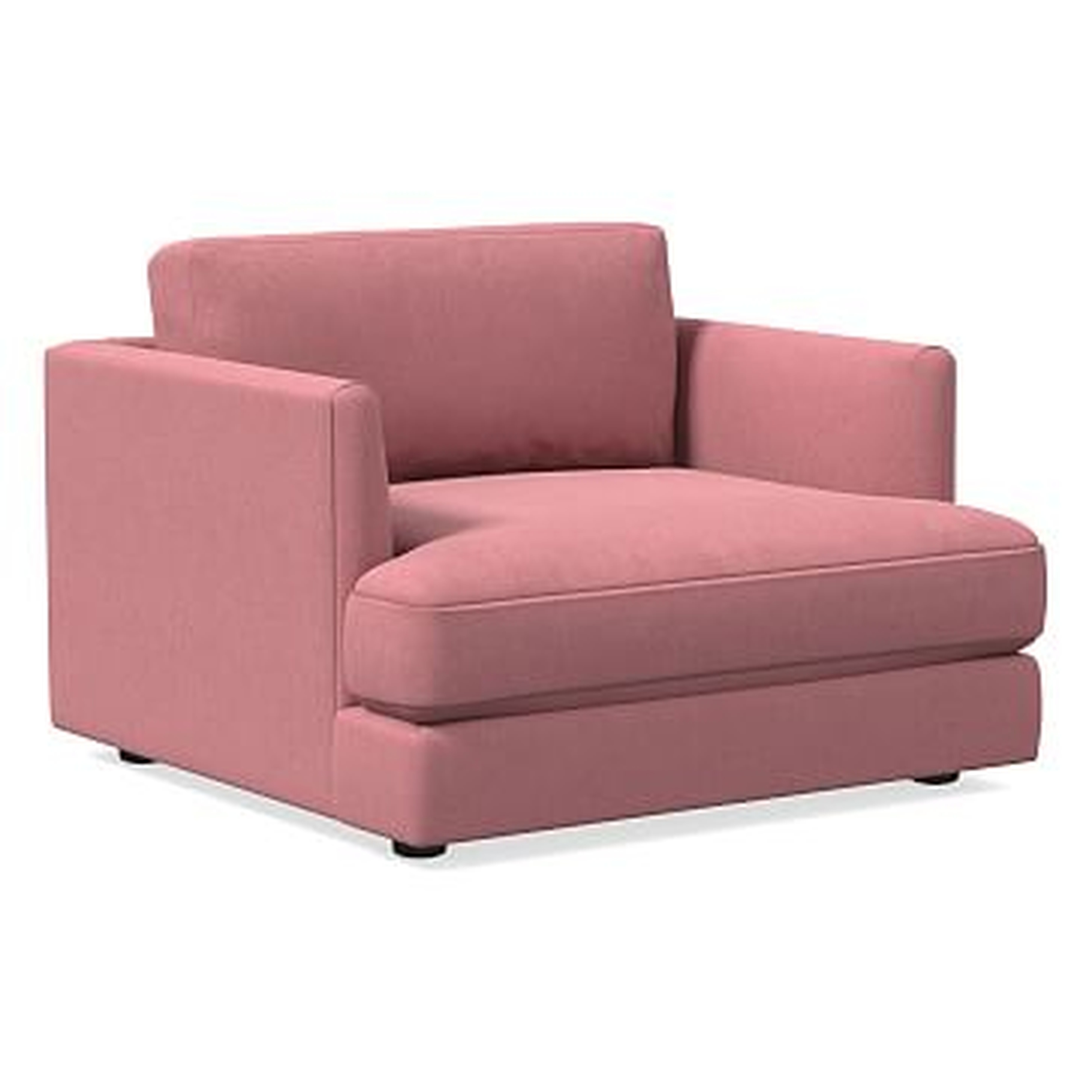 Haven Chair-and-a-Half, Trillium, Astor Velvet, Pink Grapefruit - West Elm