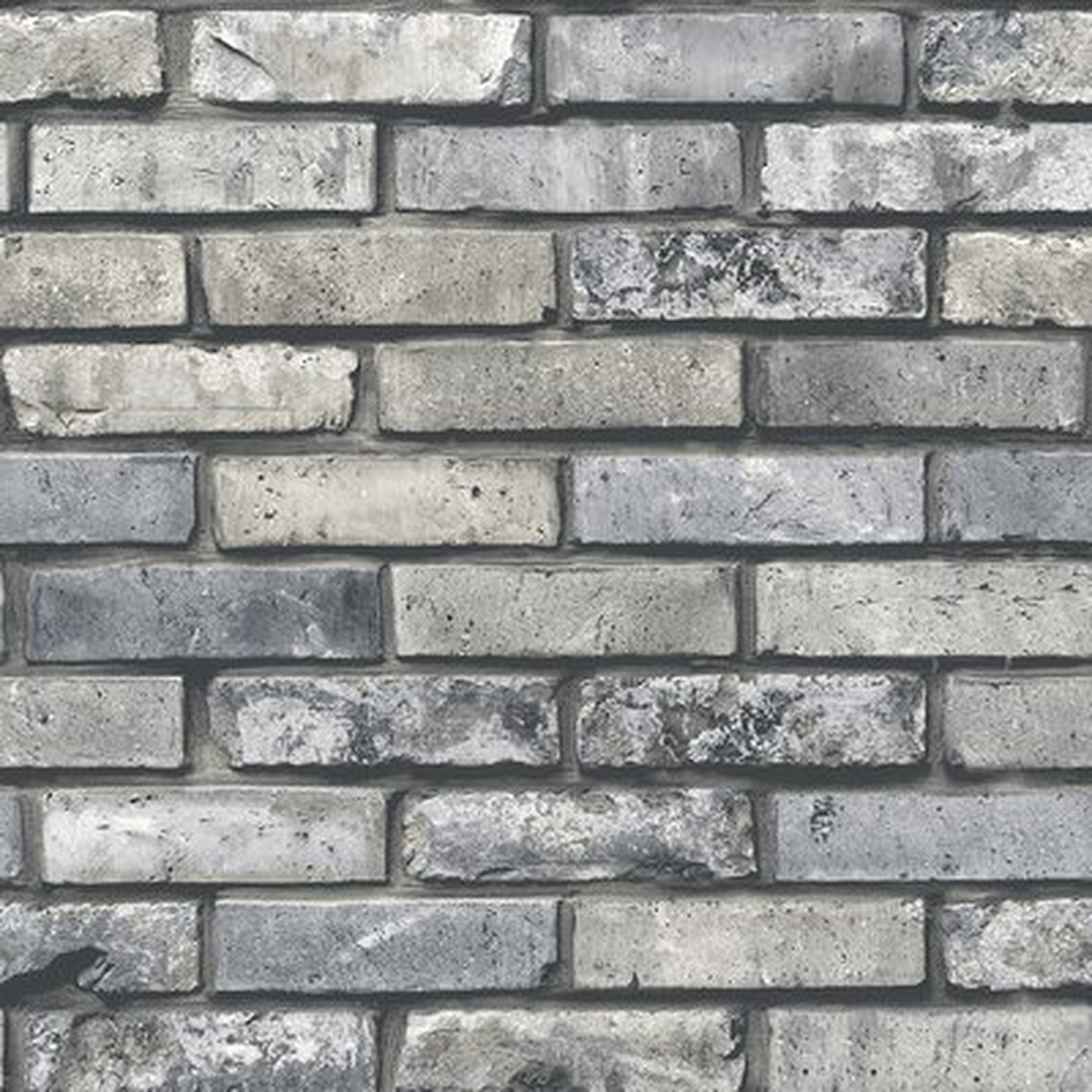 Nickie 33' x 20.5" Painted Brick Wallpaper Roll - Wayfair