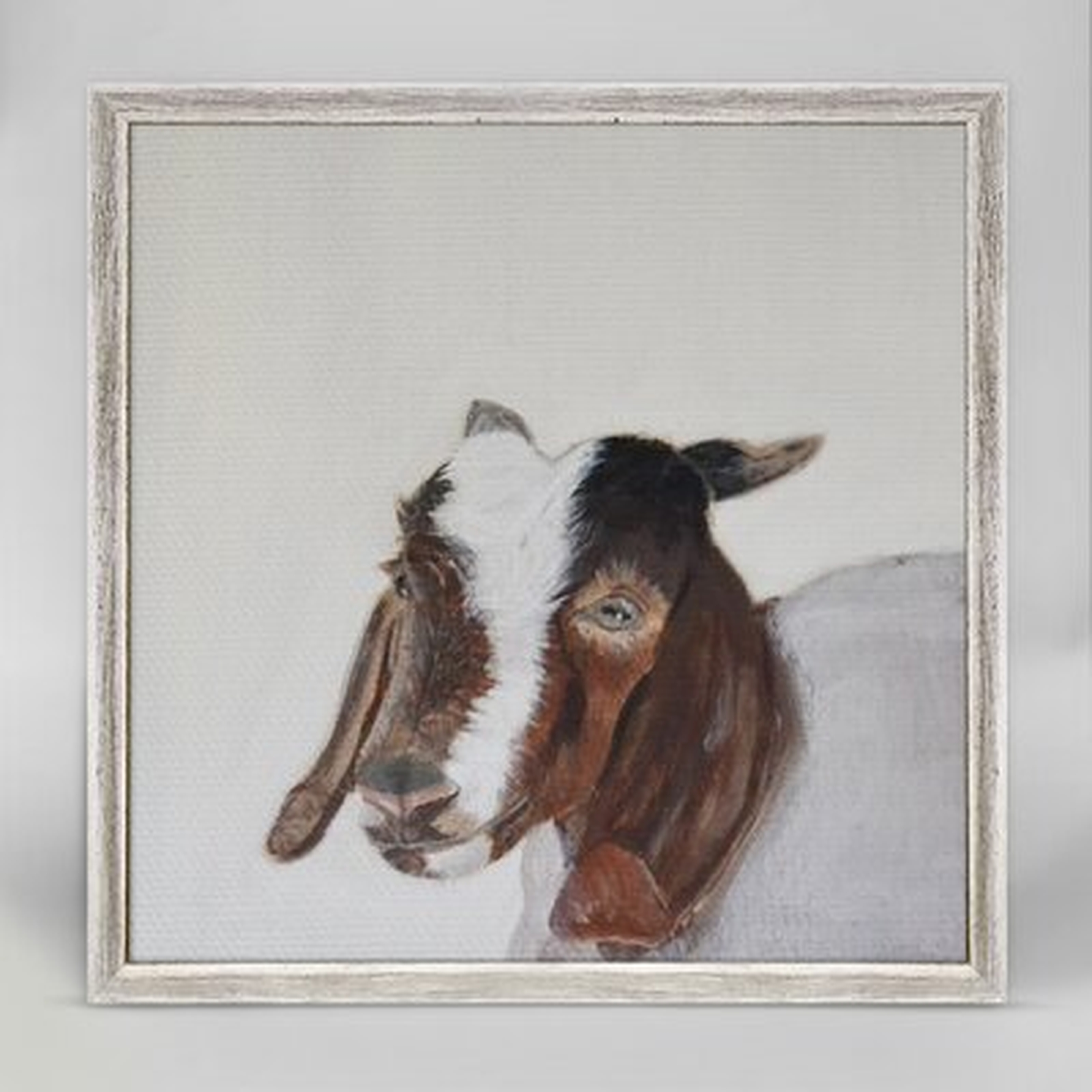 Glaucia Little Goat Portrait Mini Framed Canvas Art - Wayfair