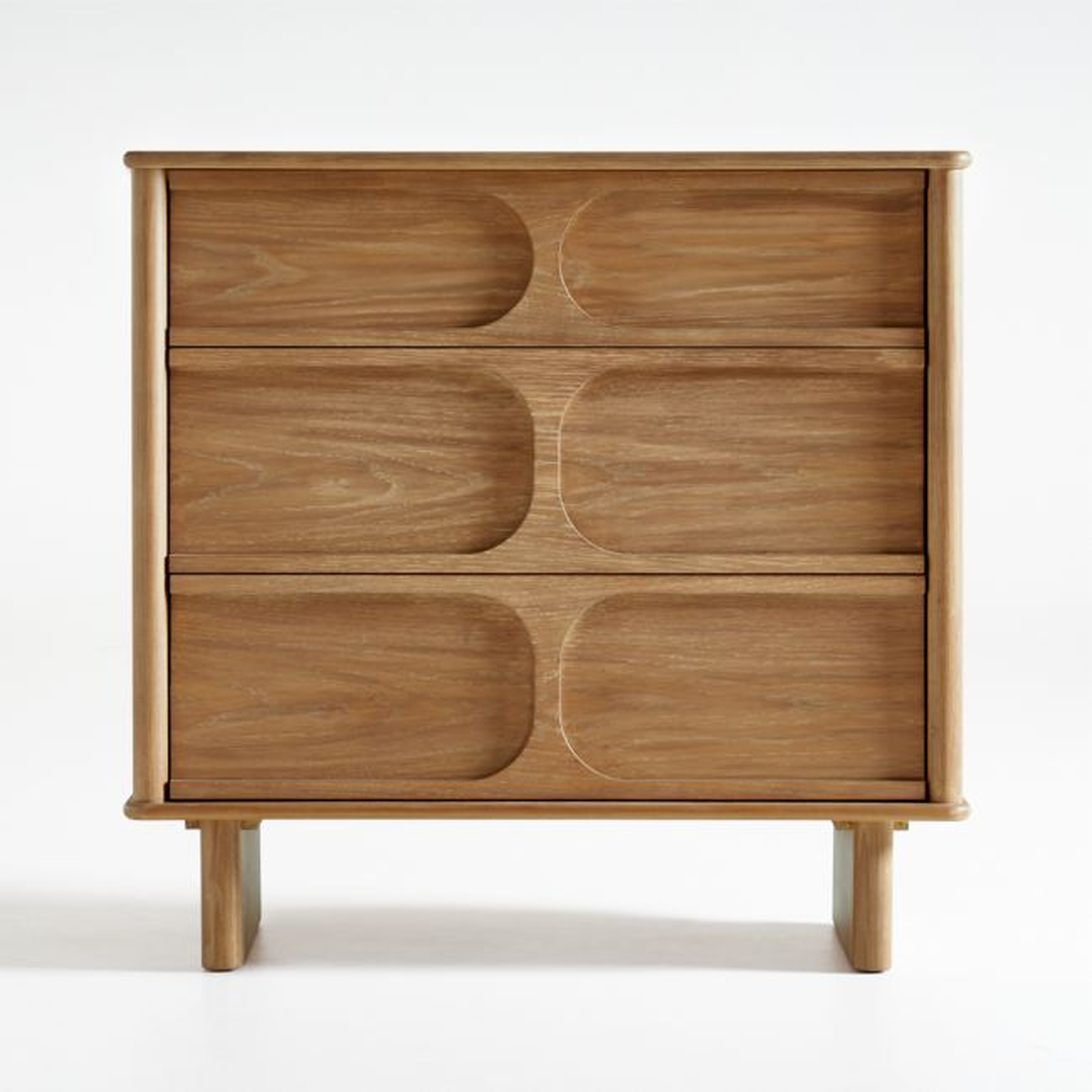 Wes 3-Drawer Wood Dresser - Crate and Barrel