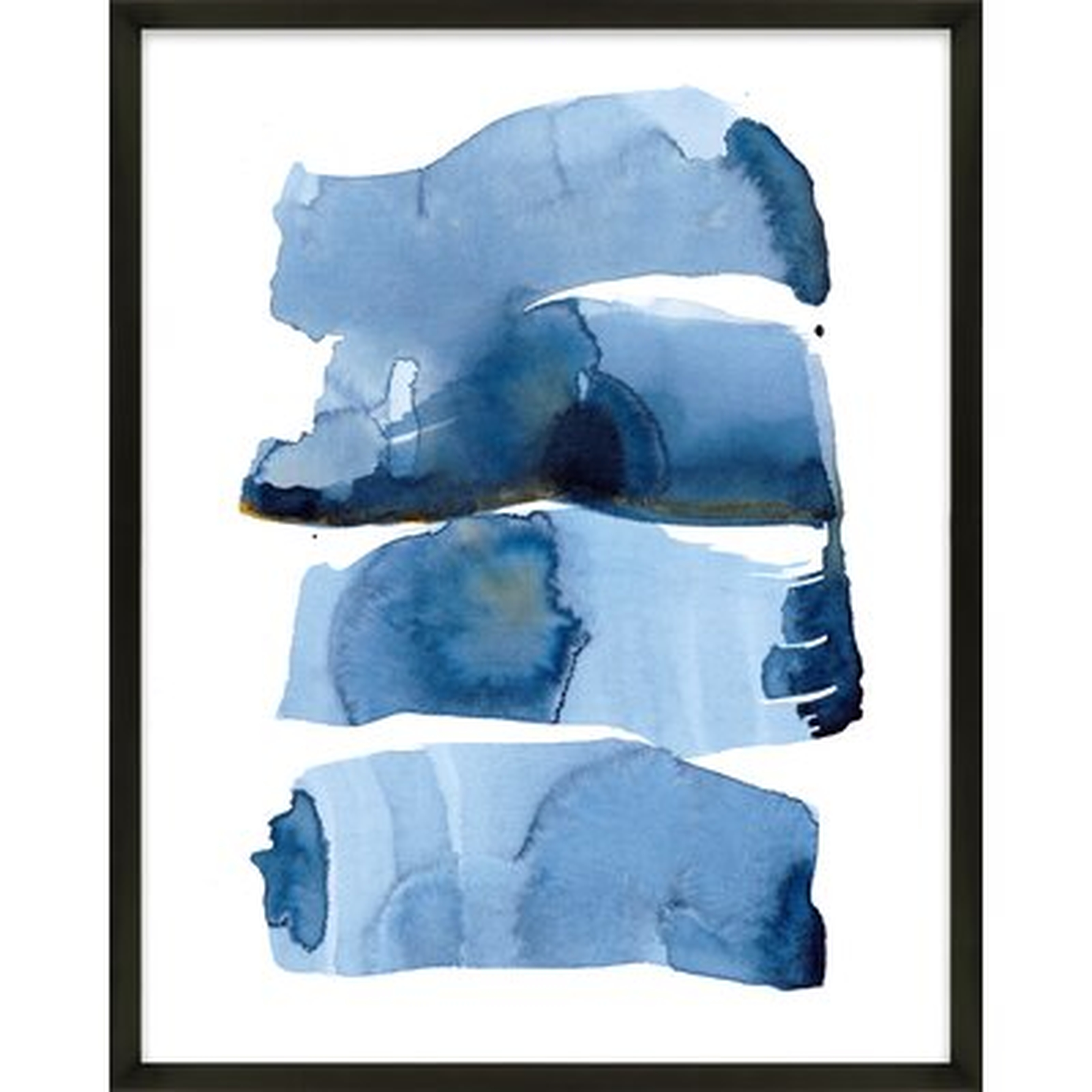 Blue Wash Series Blue Wash 4 by Jacques Pilon - Picture Frame Painting Print on Paper - AllModern